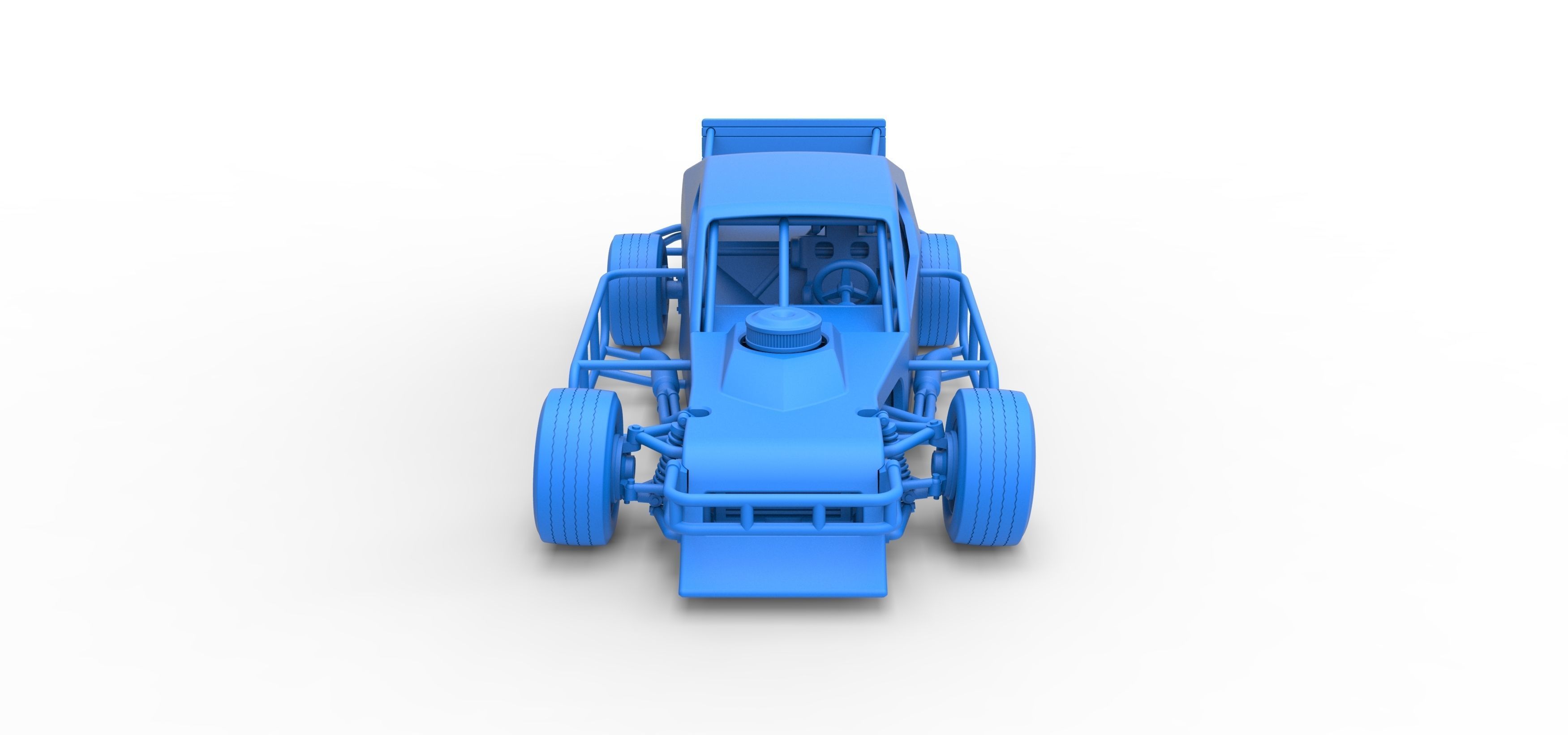 Asphalt Modified stock car Version 2 Scale 1 to 25 3D print model_34