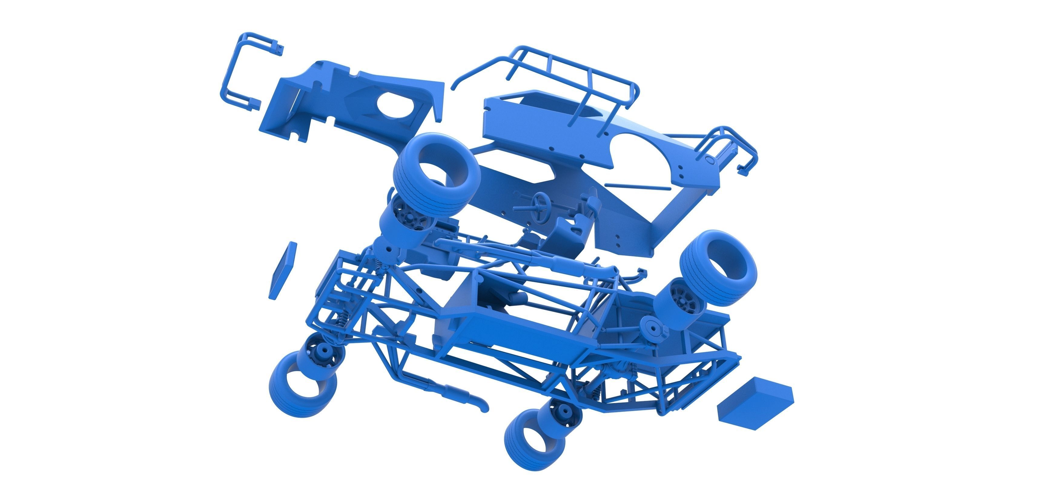 Asphalt Modified stock car Version 2 Scale 1 to 25 3D print model_55