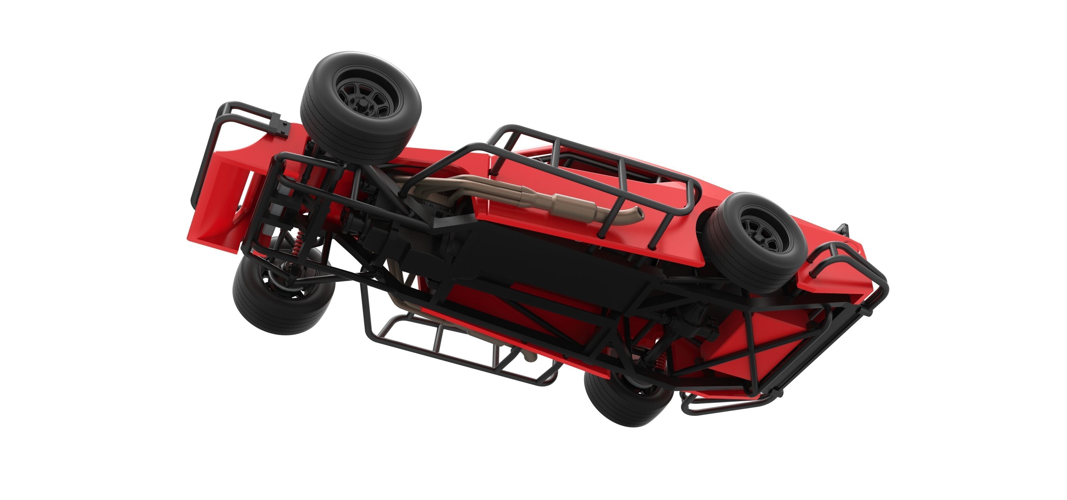 Asphalt Modified stock car Version 2 Scale 1 to 25 3D print model_3