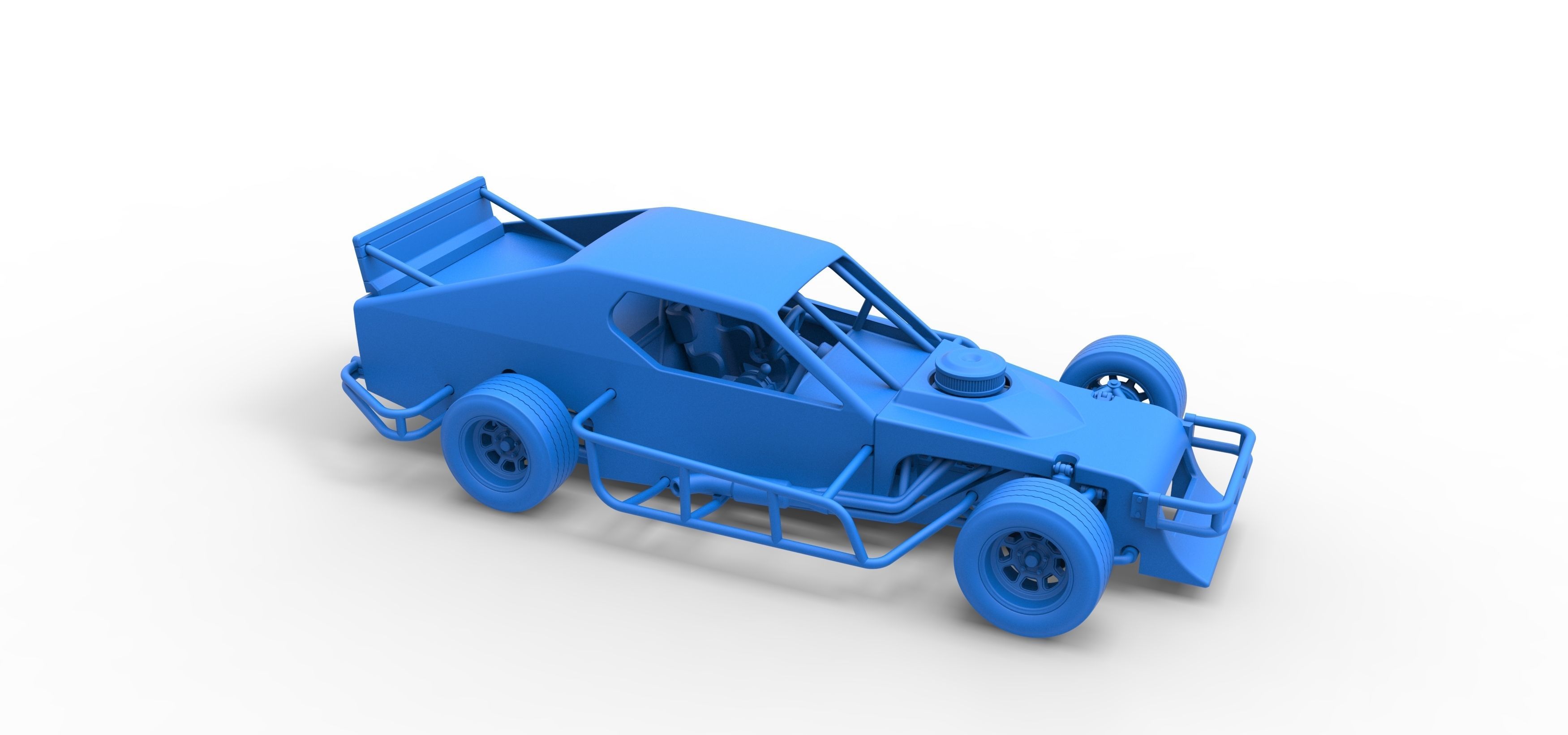 Asphalt Modified stock car Version 2 Scale 1 to 25 3D print model_50