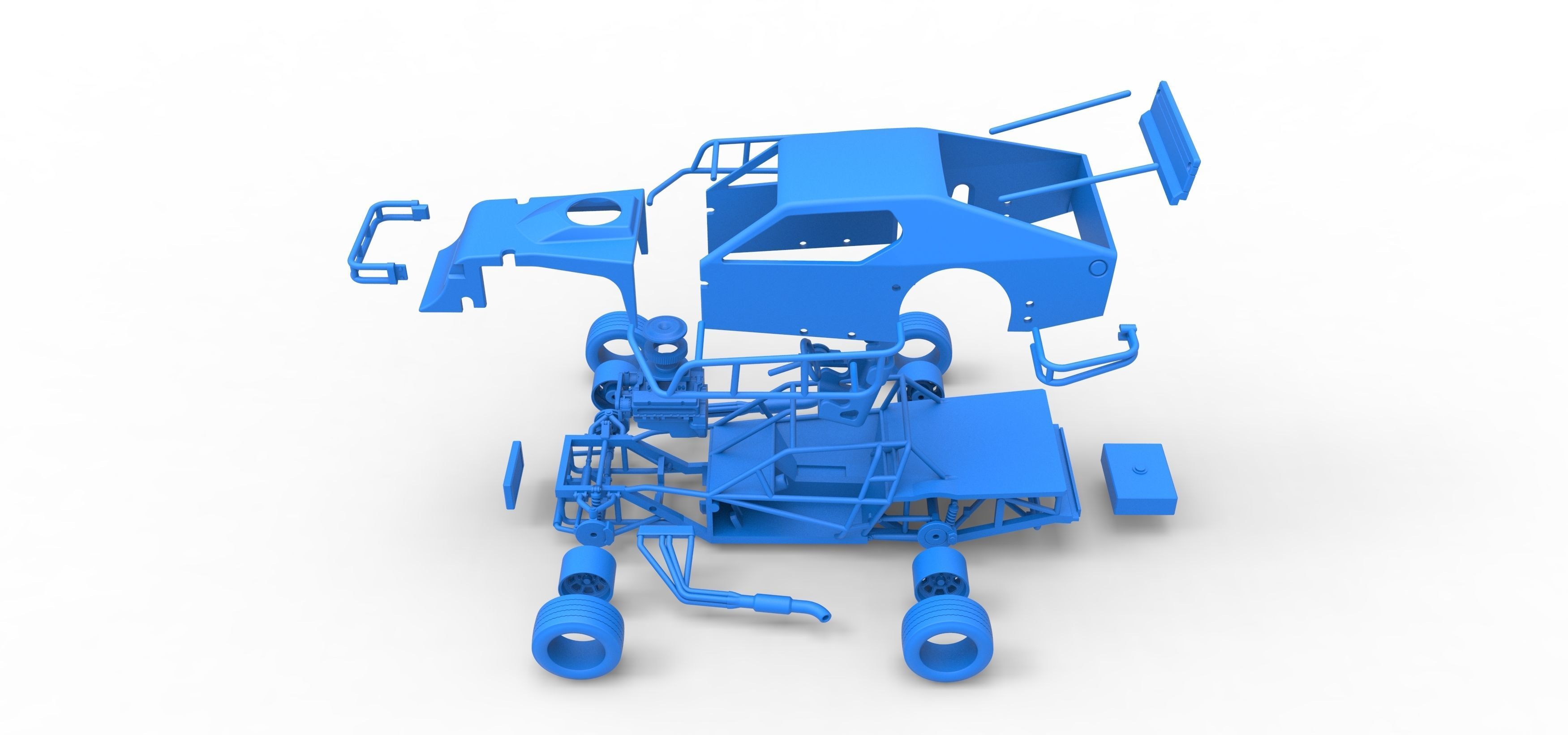 Asphalt Modified stock car Version 2 Scale 1 to 25 3D print model_59