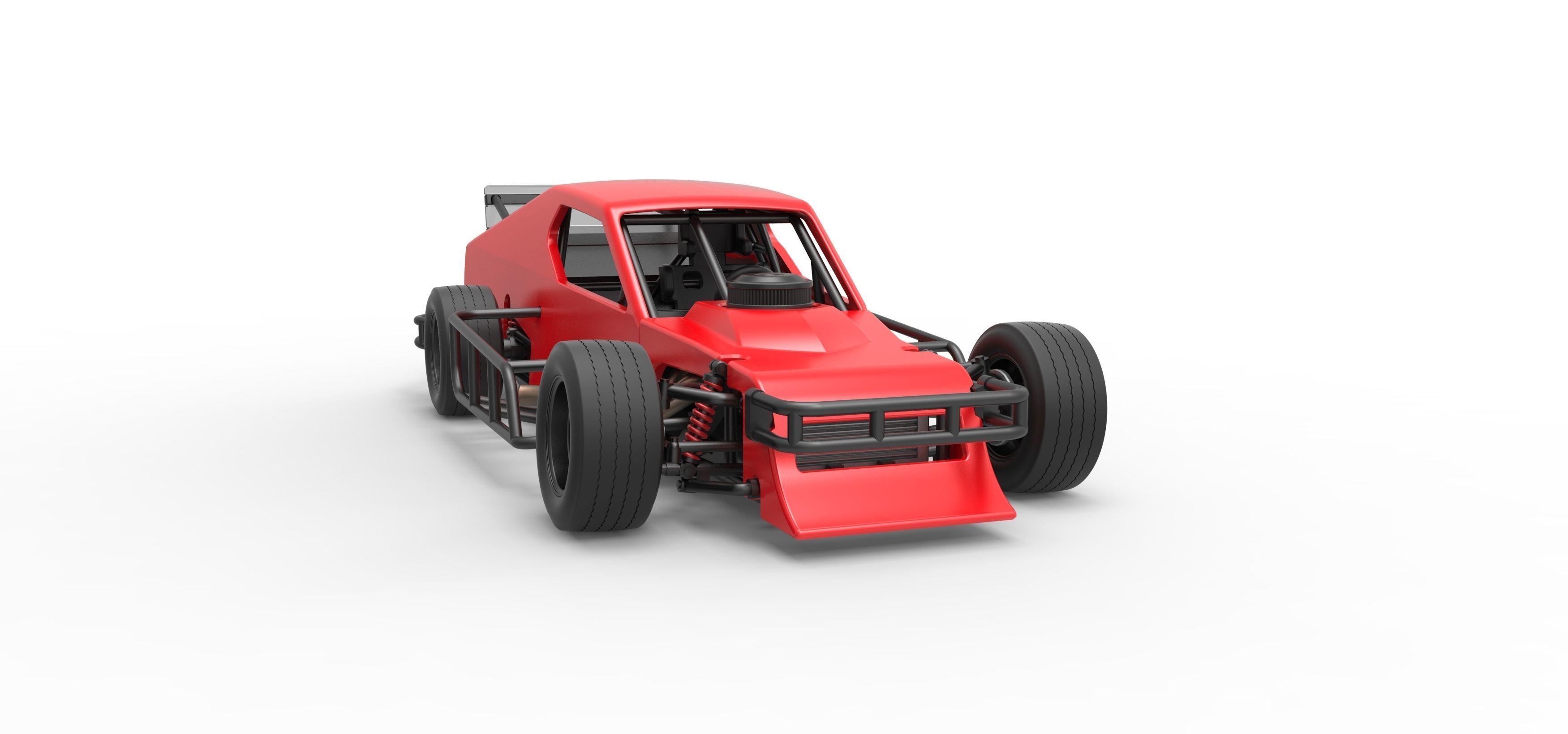 Asphalt Modified stock car Version 2 Scale 1 to 25 3D print model_26