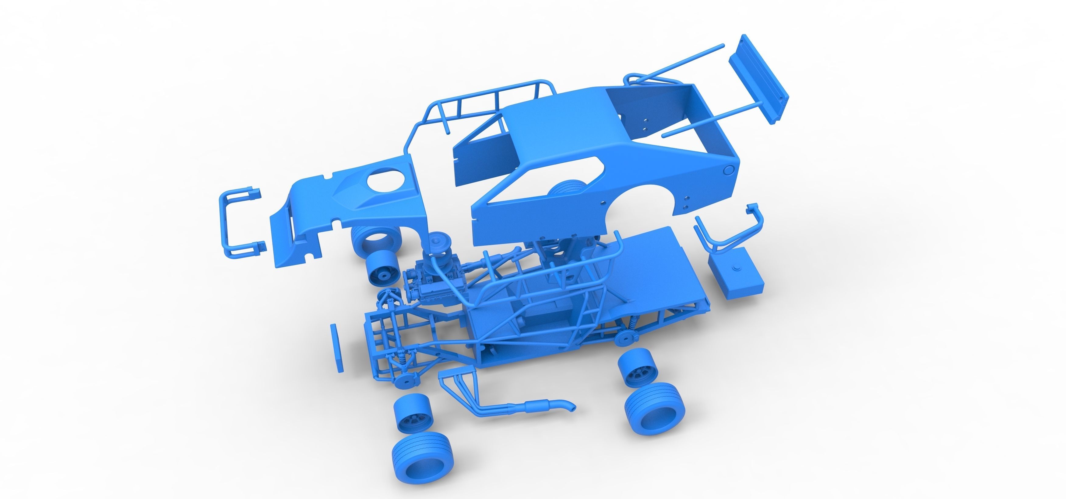 Asphalt Modified stock car Version 2 Scale 1 to 25 3D print model_56