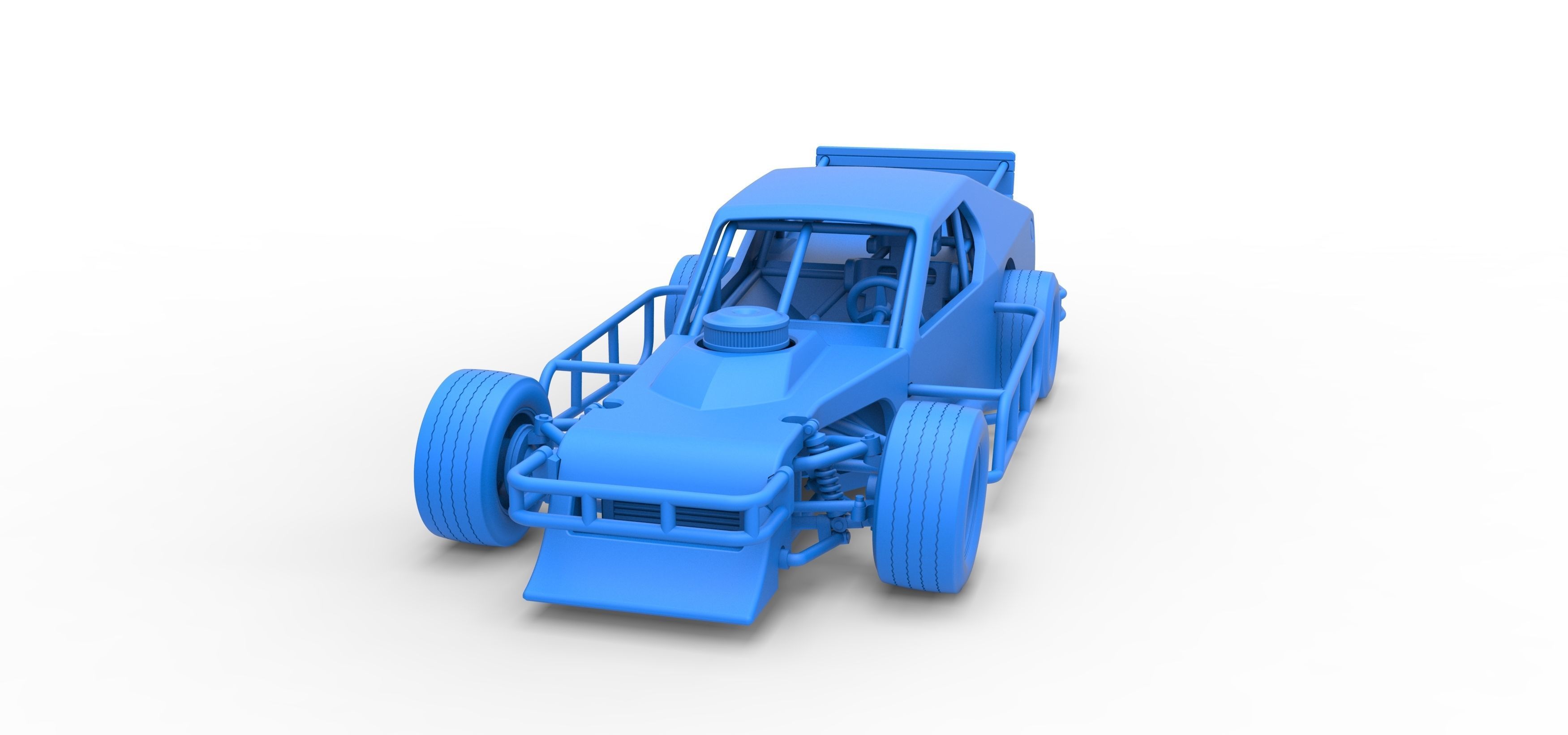 Asphalt Modified stock car Version 2 Scale 1 to 25 3D print model_31
