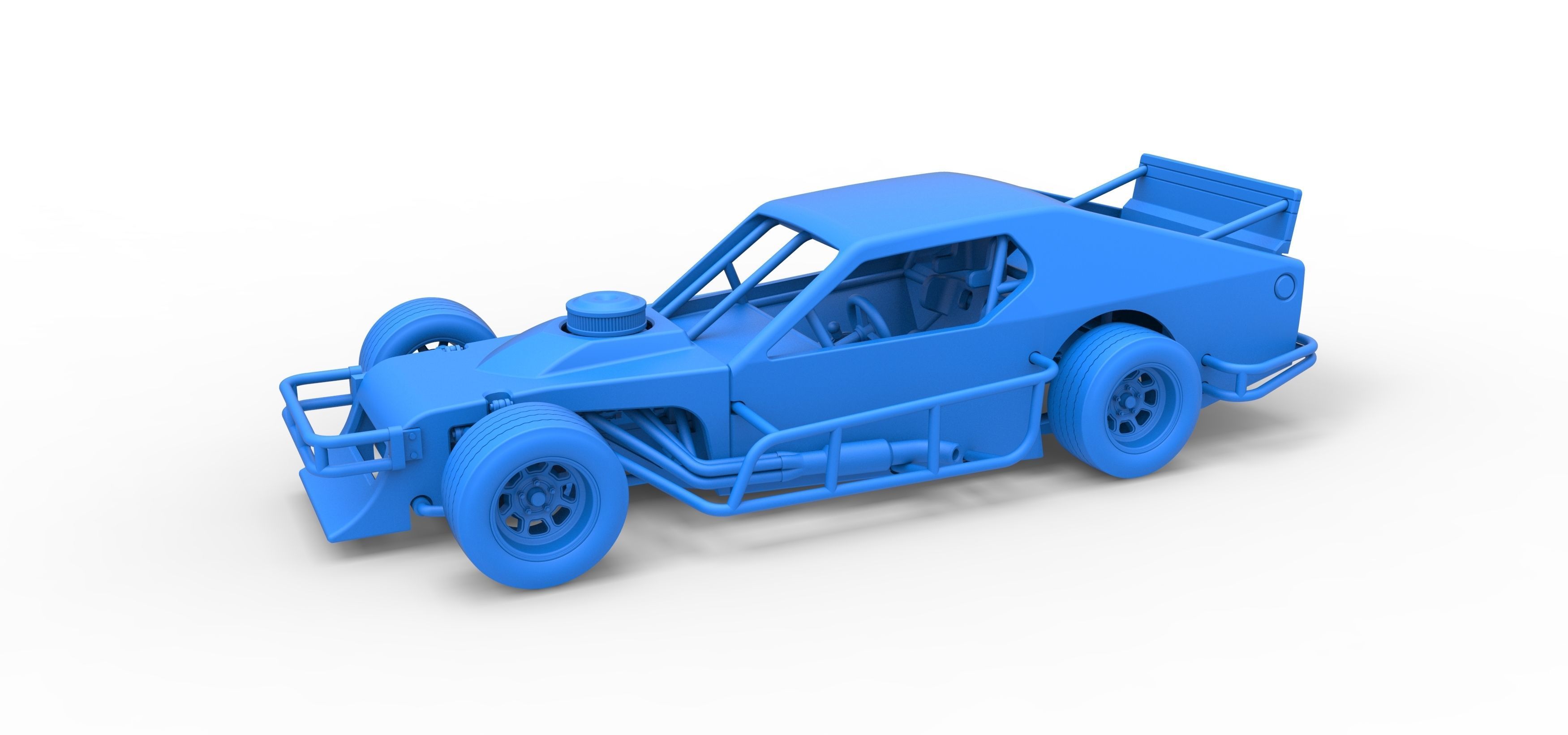 Asphalt Modified stock car Version 2 Scale 1 to 25 3D print model_28