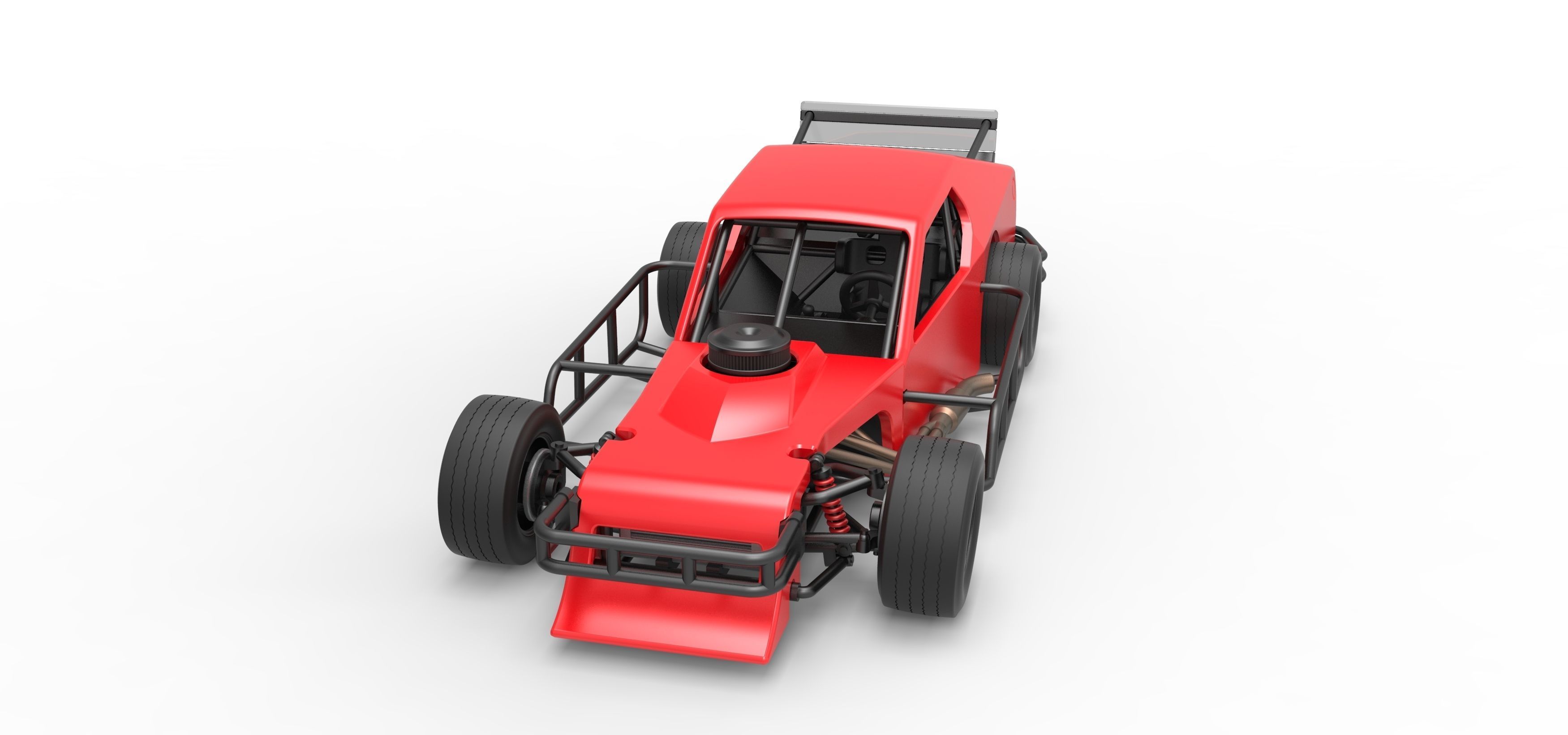 Asphalt Modified stock car Version 2 Scale 1 to 25 3D print model_5
