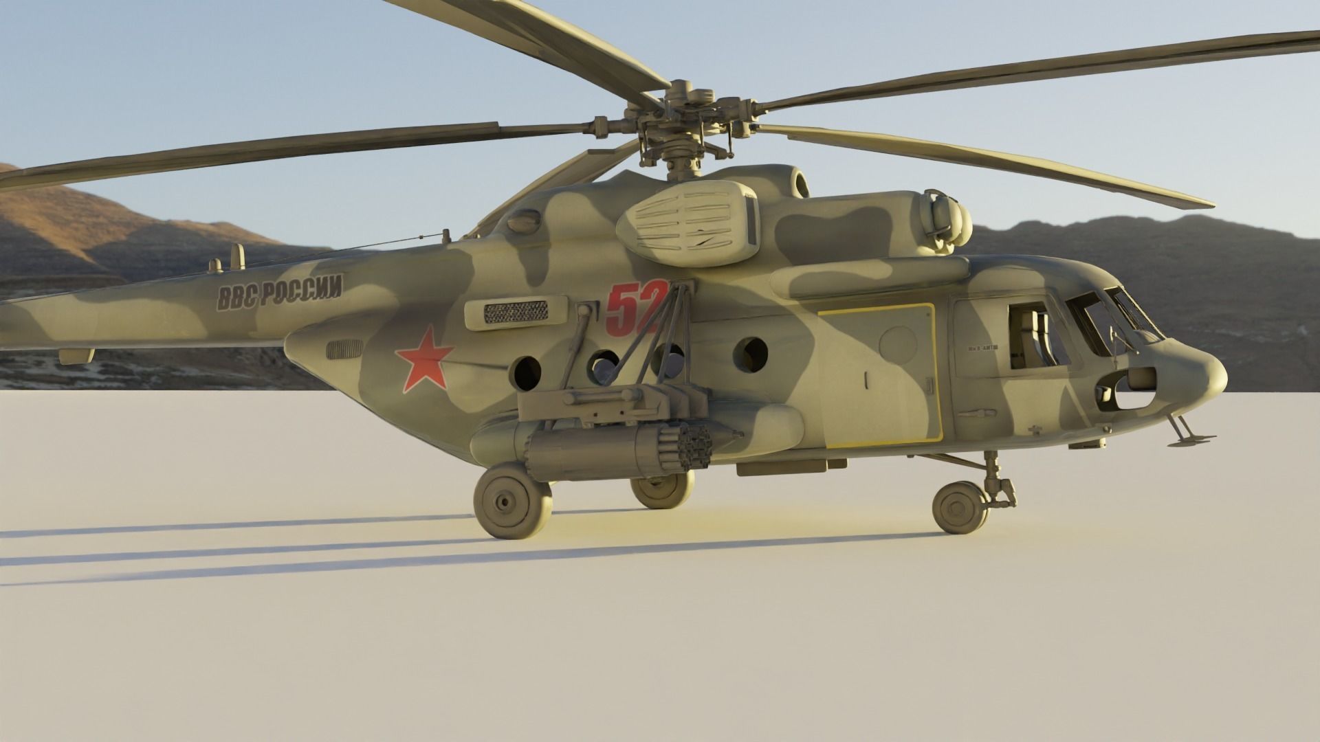 Sikorsky UH-60 Black Hawk plus 7 Skins 3D model Low-poly 3D model_53