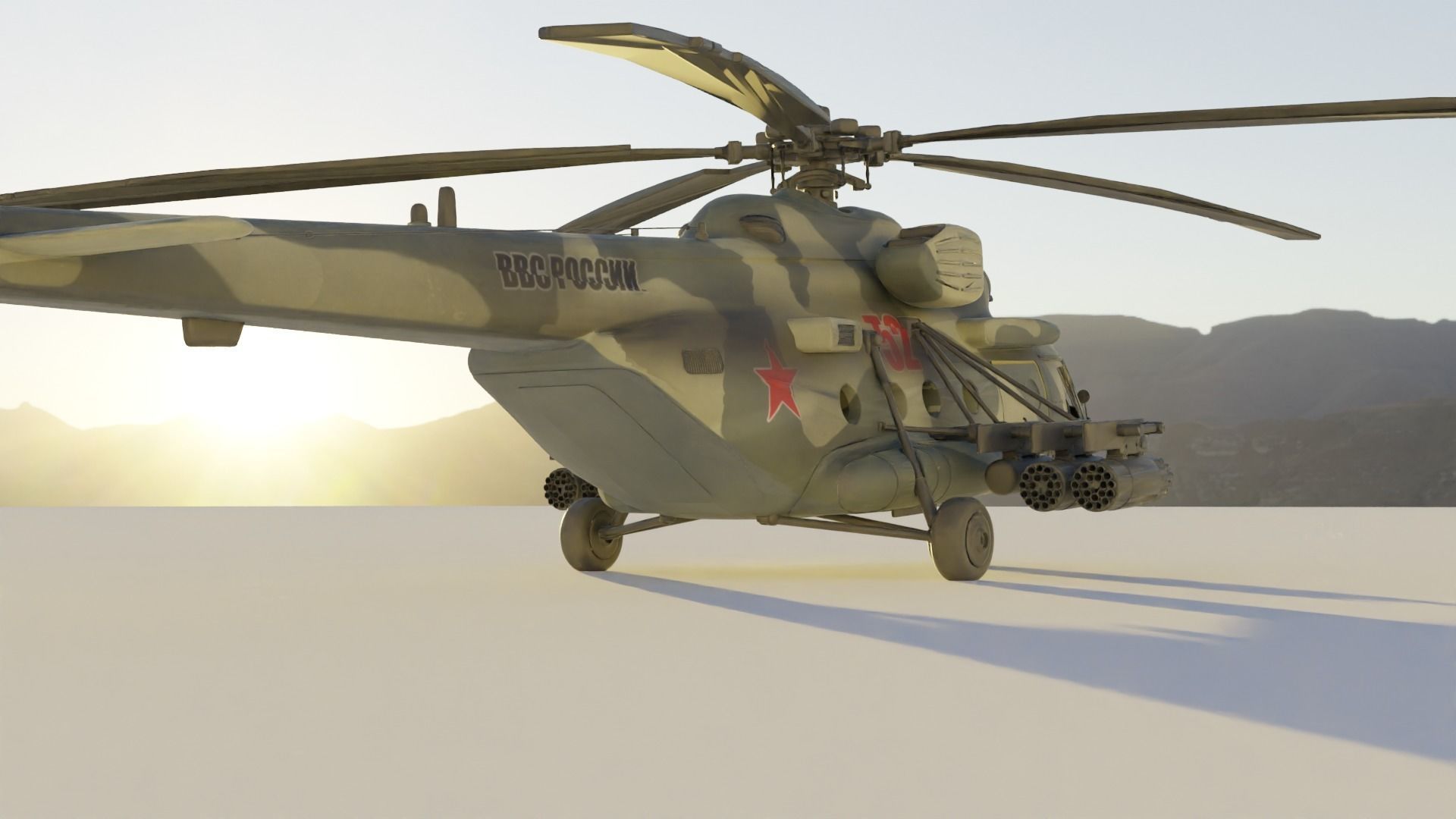 Sikorsky UH-60 Black Hawk plus 7 Skins 3D model Low-poly 3D model_55