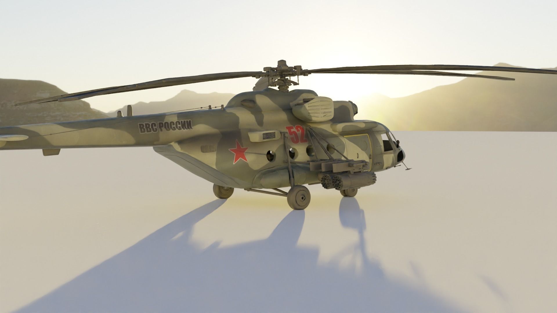 Sikorsky UH-60 Black Hawk plus 7 Skins 3D model Low-poly 3D model_26