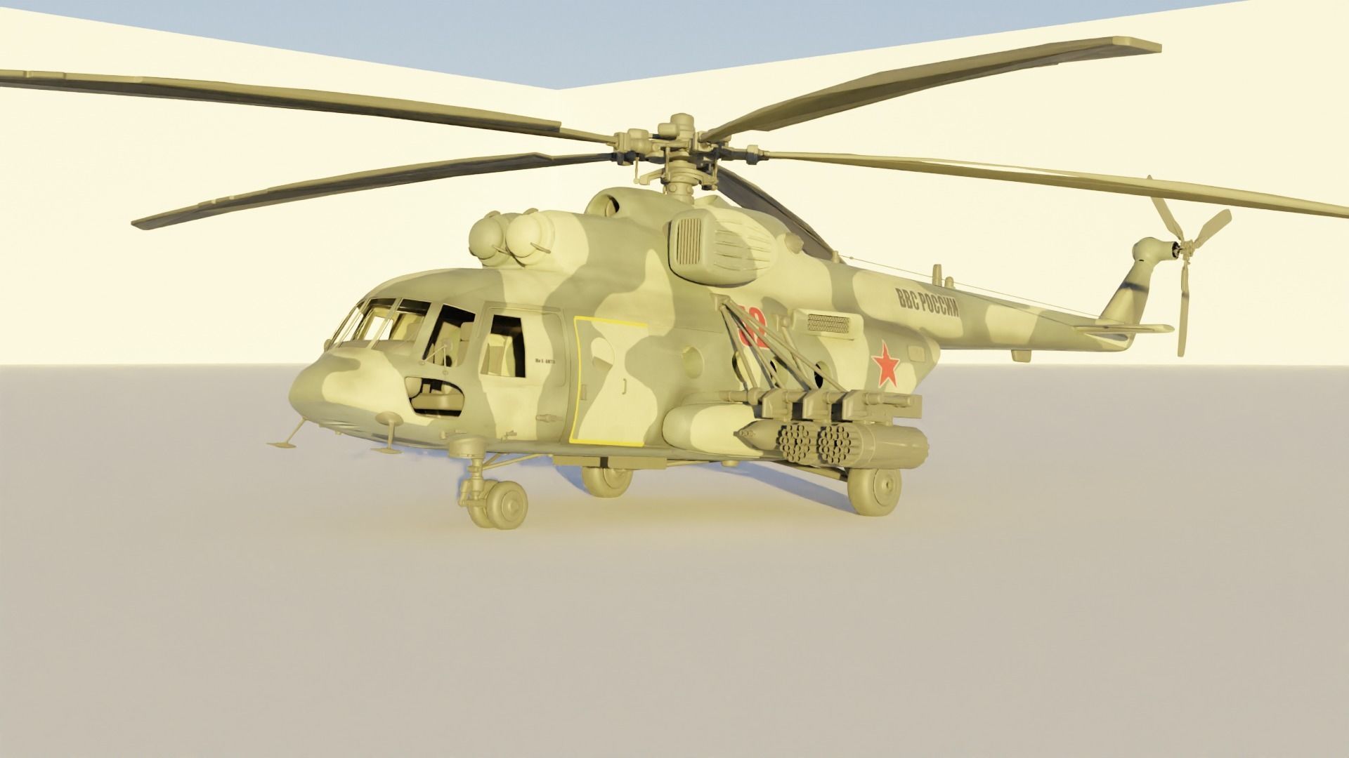 Sikorsky UH-60 Black Hawk plus 7 Skins 3D model Low-poly 3D model_22