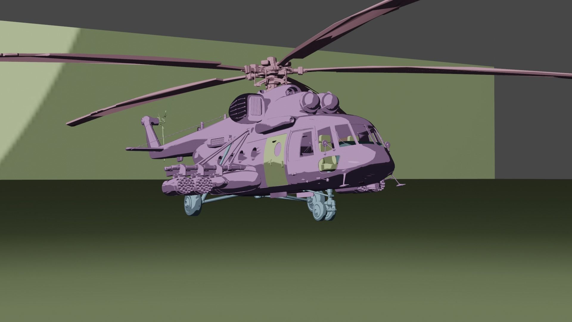 Sikorsky UH-60 Black Hawk plus 7 Skins 3D model Low-poly 3D model_38
