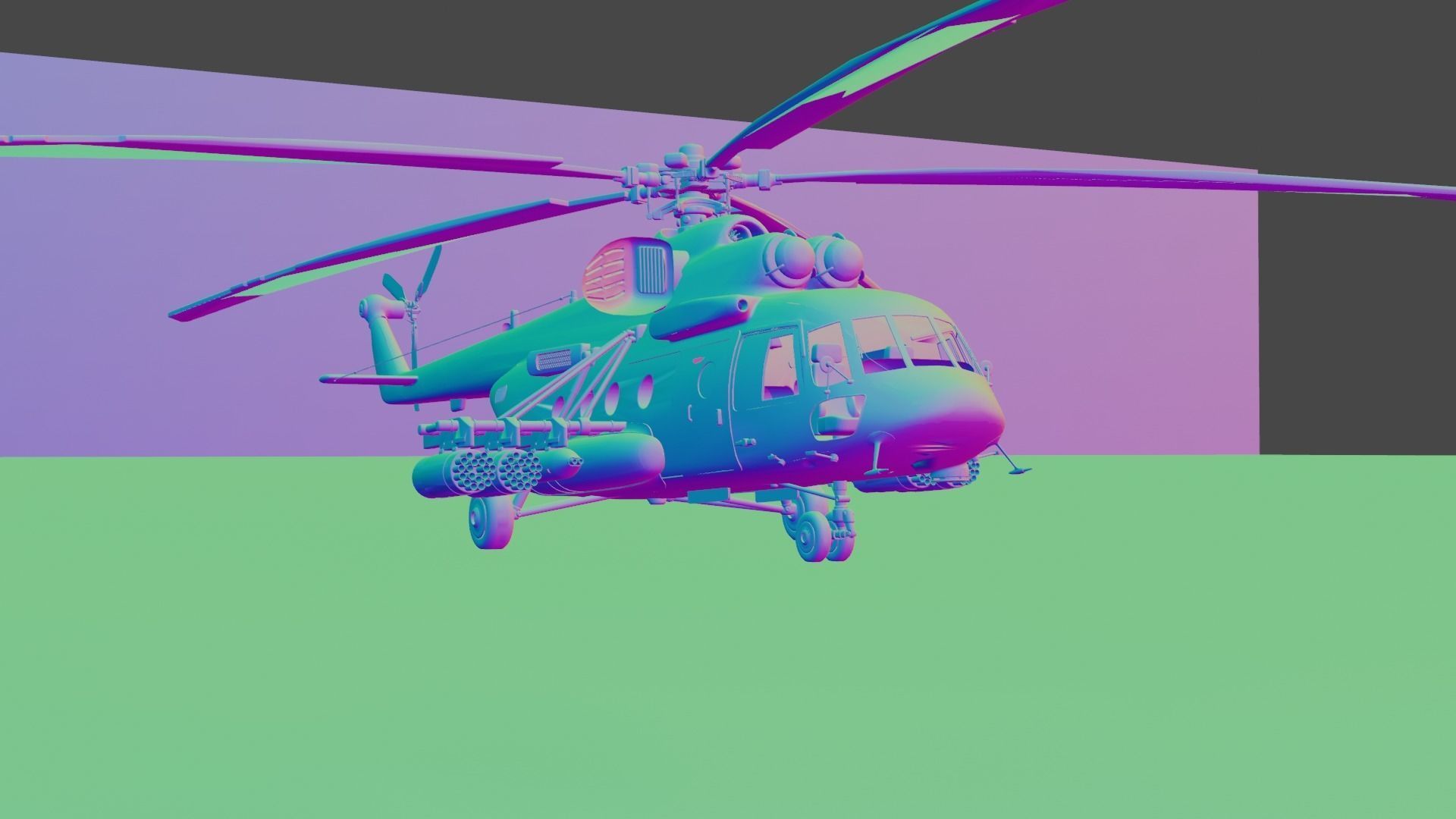 Sikorsky UH-60 Black Hawk plus 7 Skins 3D model Low-poly 3D model_23