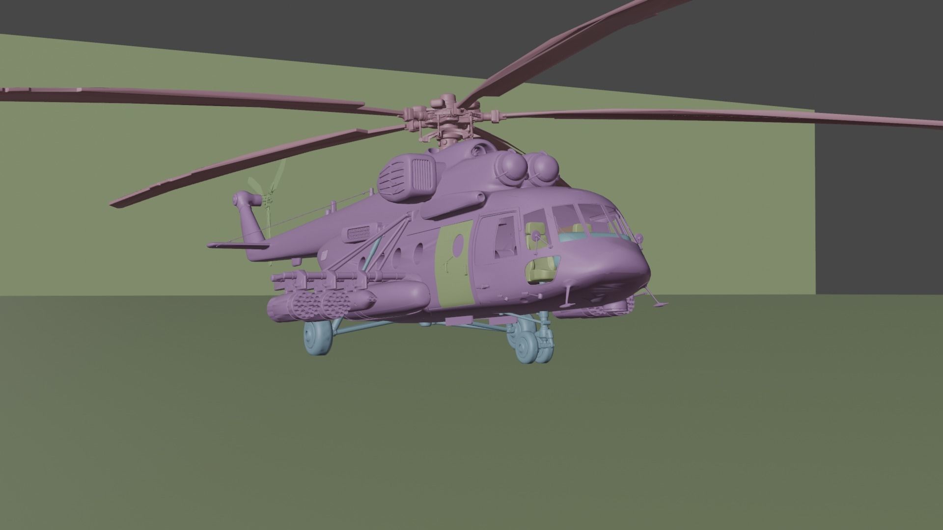 Sikorsky UH-60 Black Hawk plus 7 Skins 3D model Low-poly 3D model_34