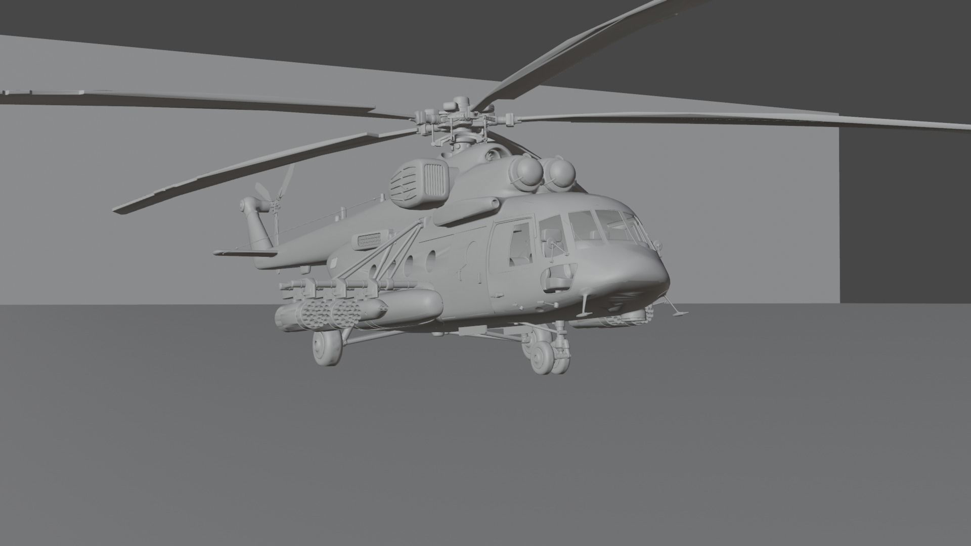 Sikorsky UH-60 Black Hawk plus 7 Skins 3D model Low-poly 3D model_3