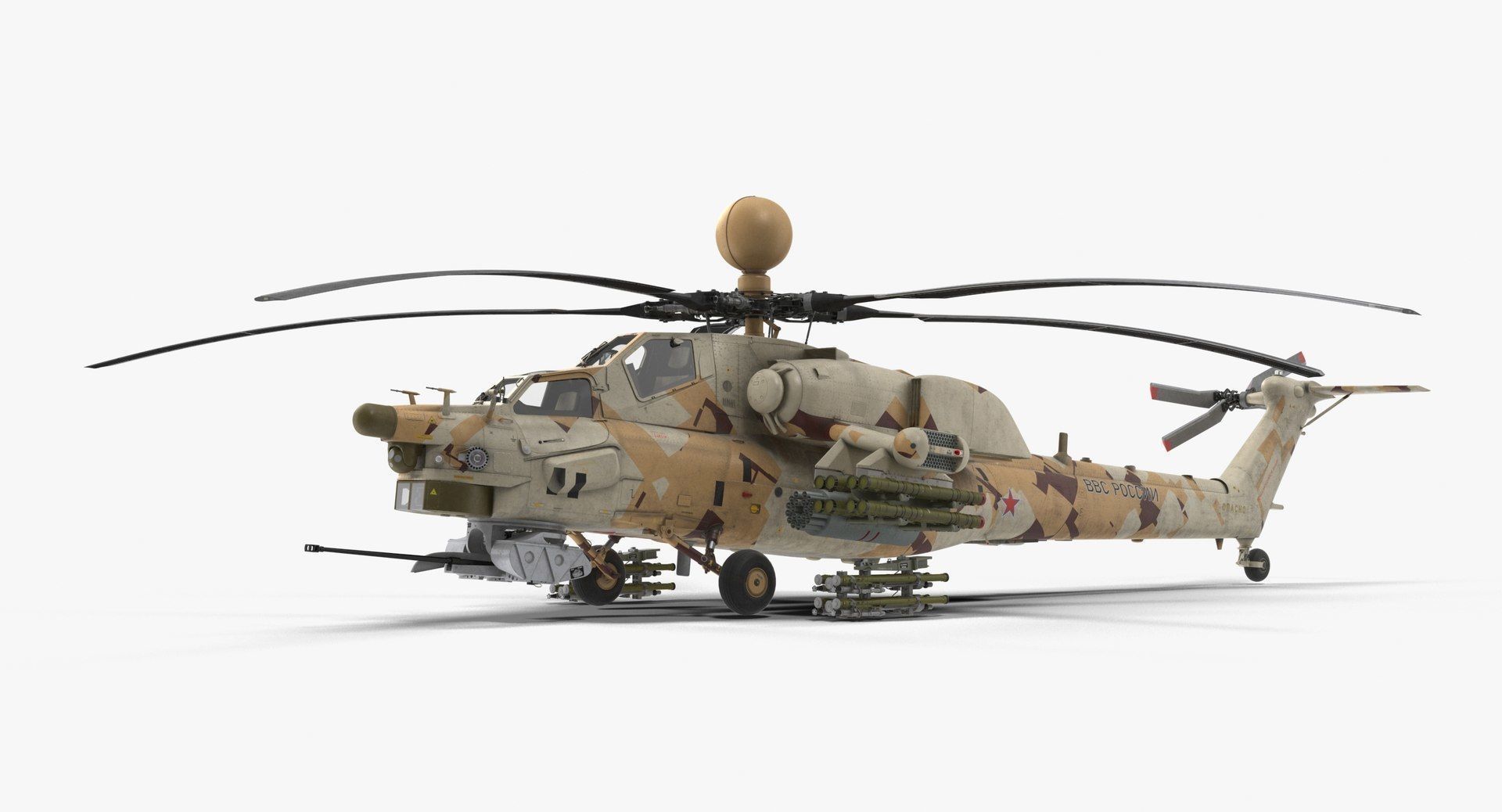 3D model Mi-28N Desert VR / AR / low-poly | CGTrader