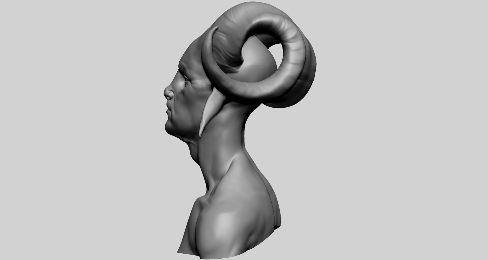 Creature Head Y1 3D model_5