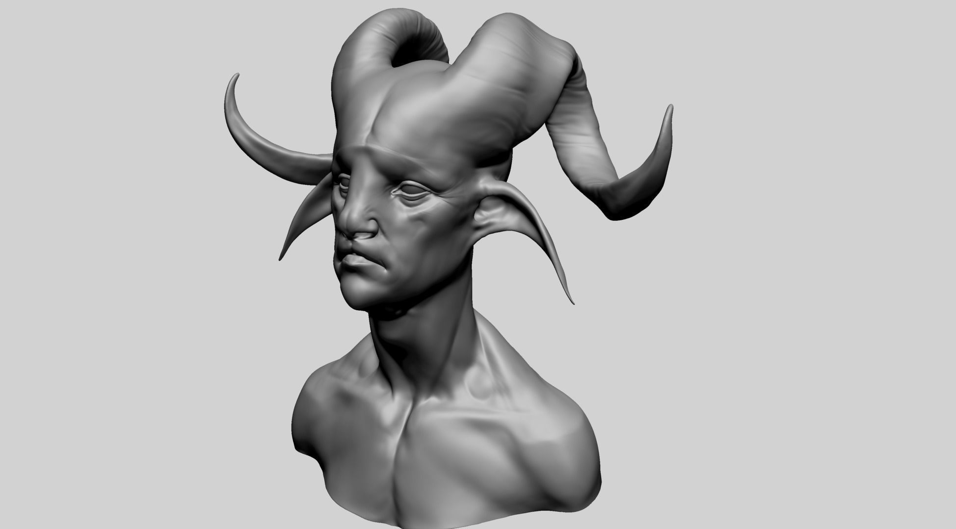 Creature Head Y1 3D model_6
