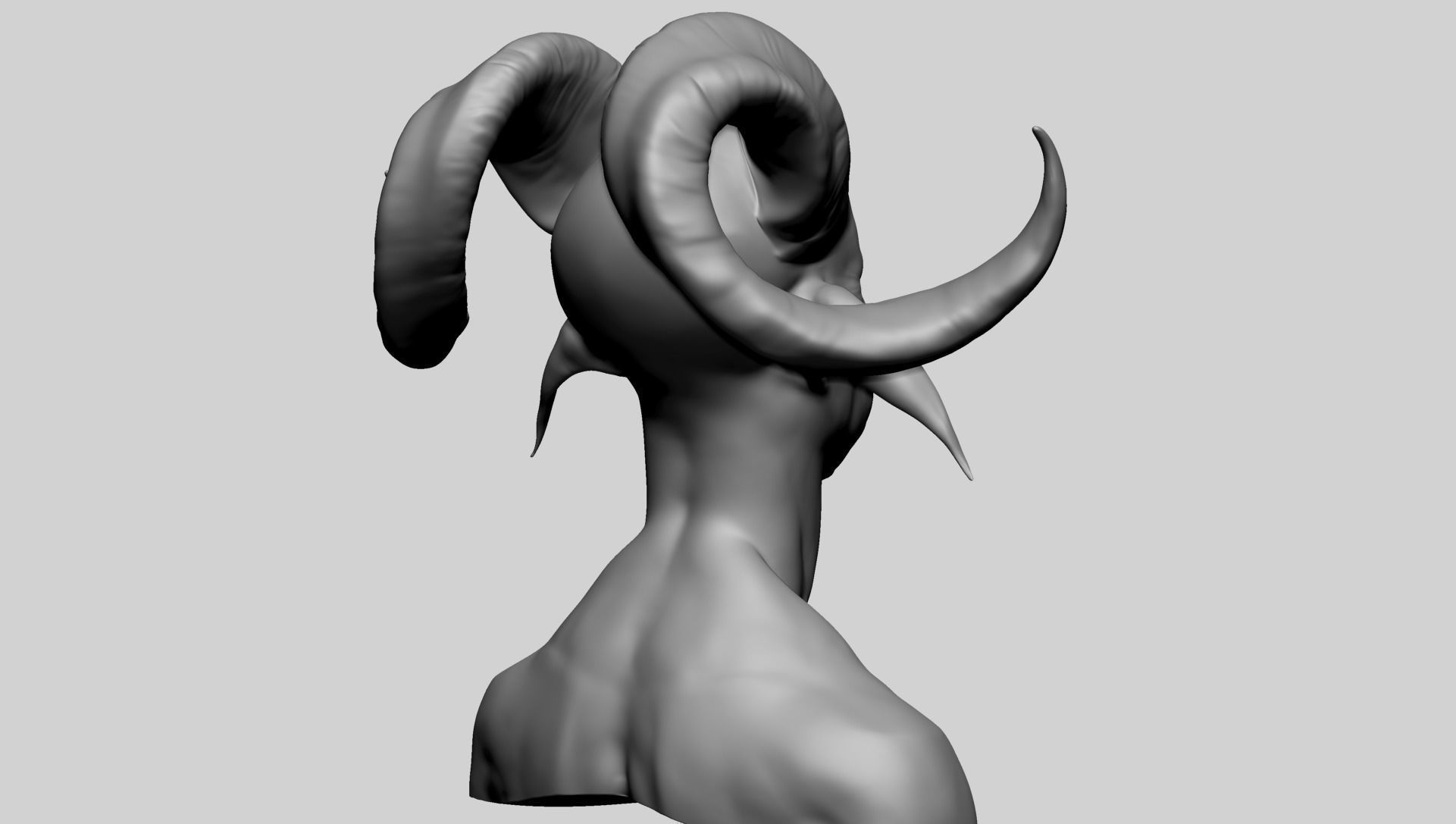 Creature Head Y1 3D model_3