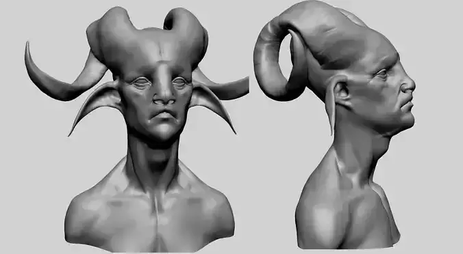 Creature Head Y1 3D model
