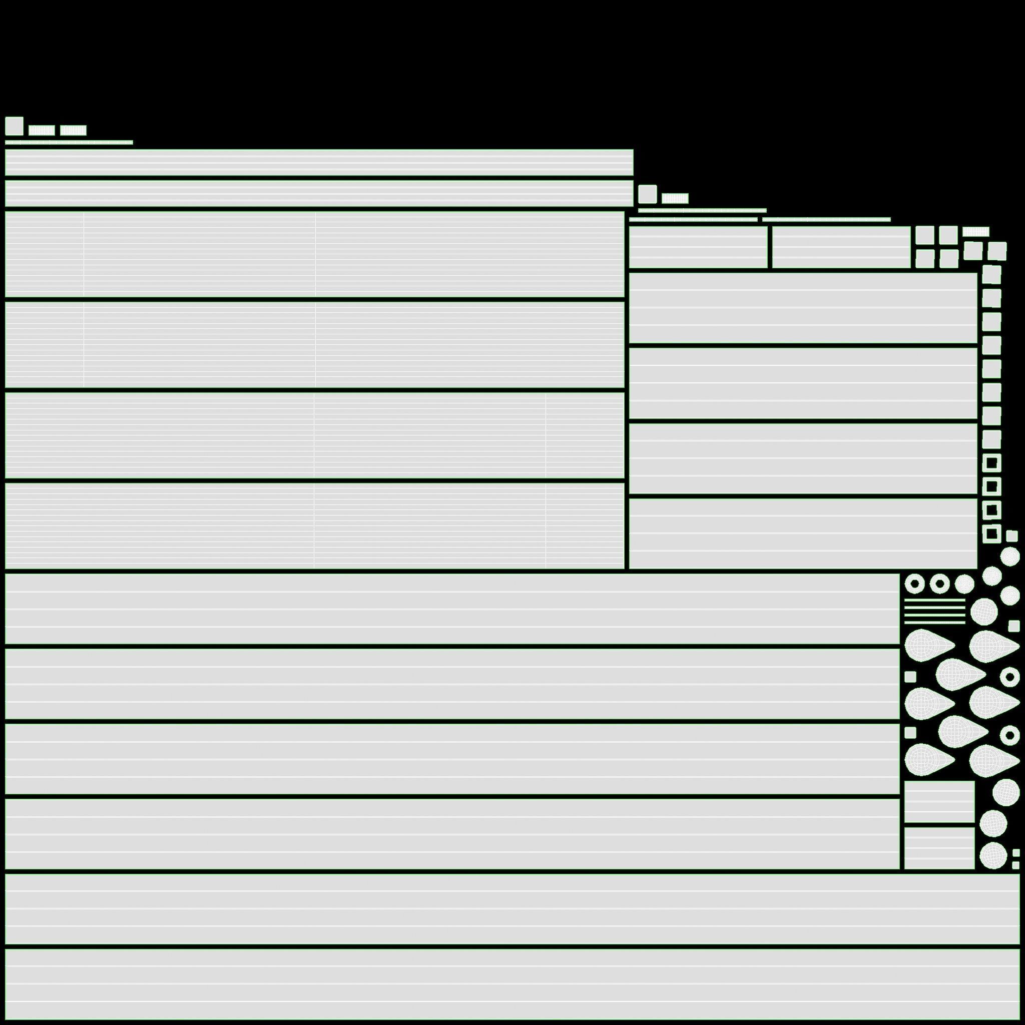 Store double bar rack with clothes 3D model_7