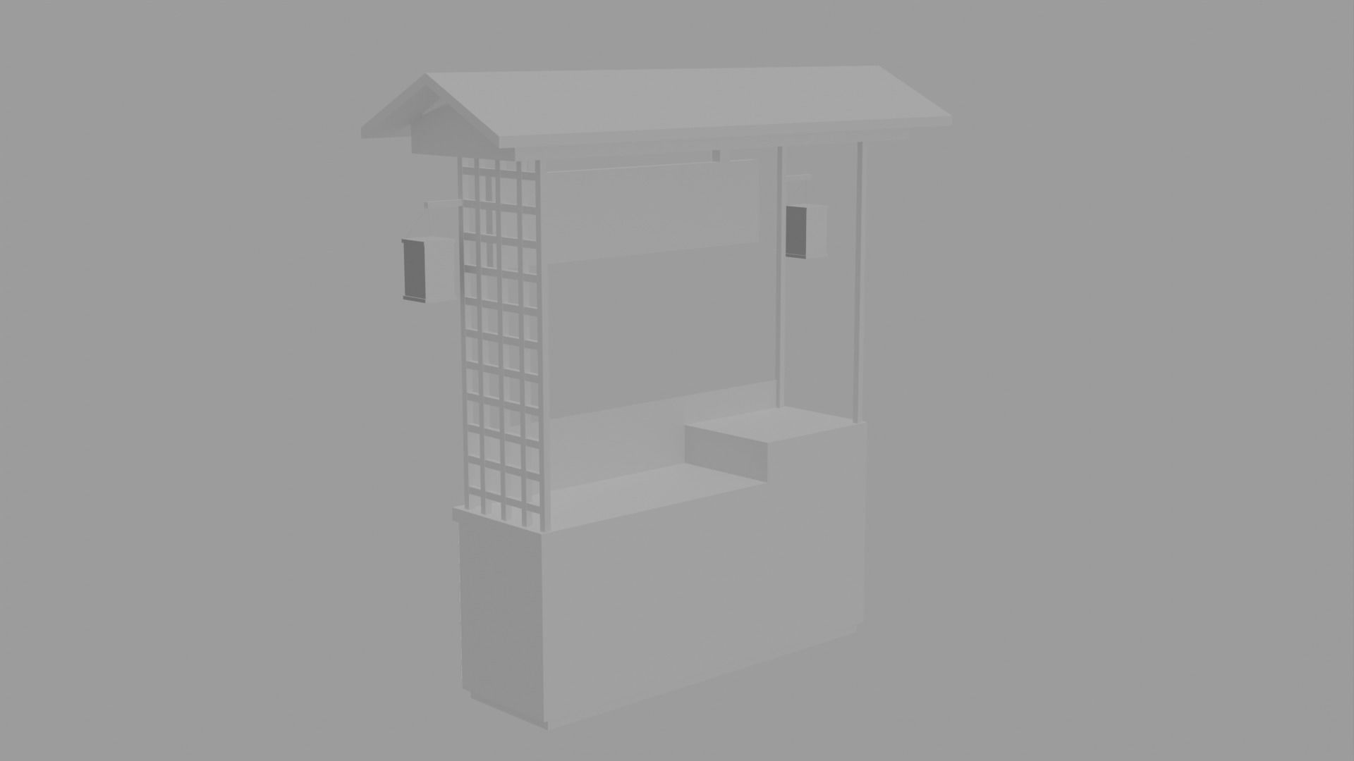 Food Stand 3D model_2
