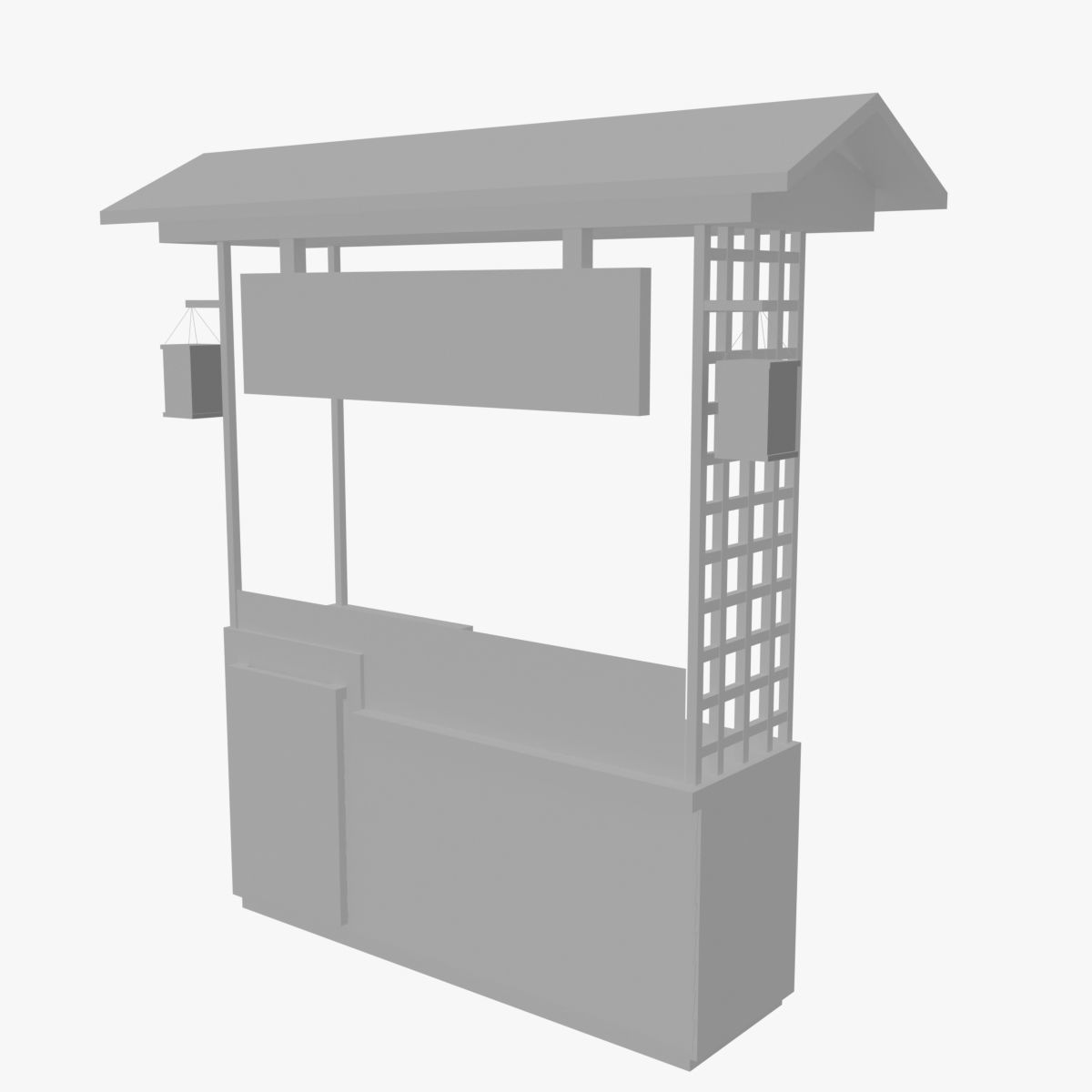 Food Stand 3D model_6