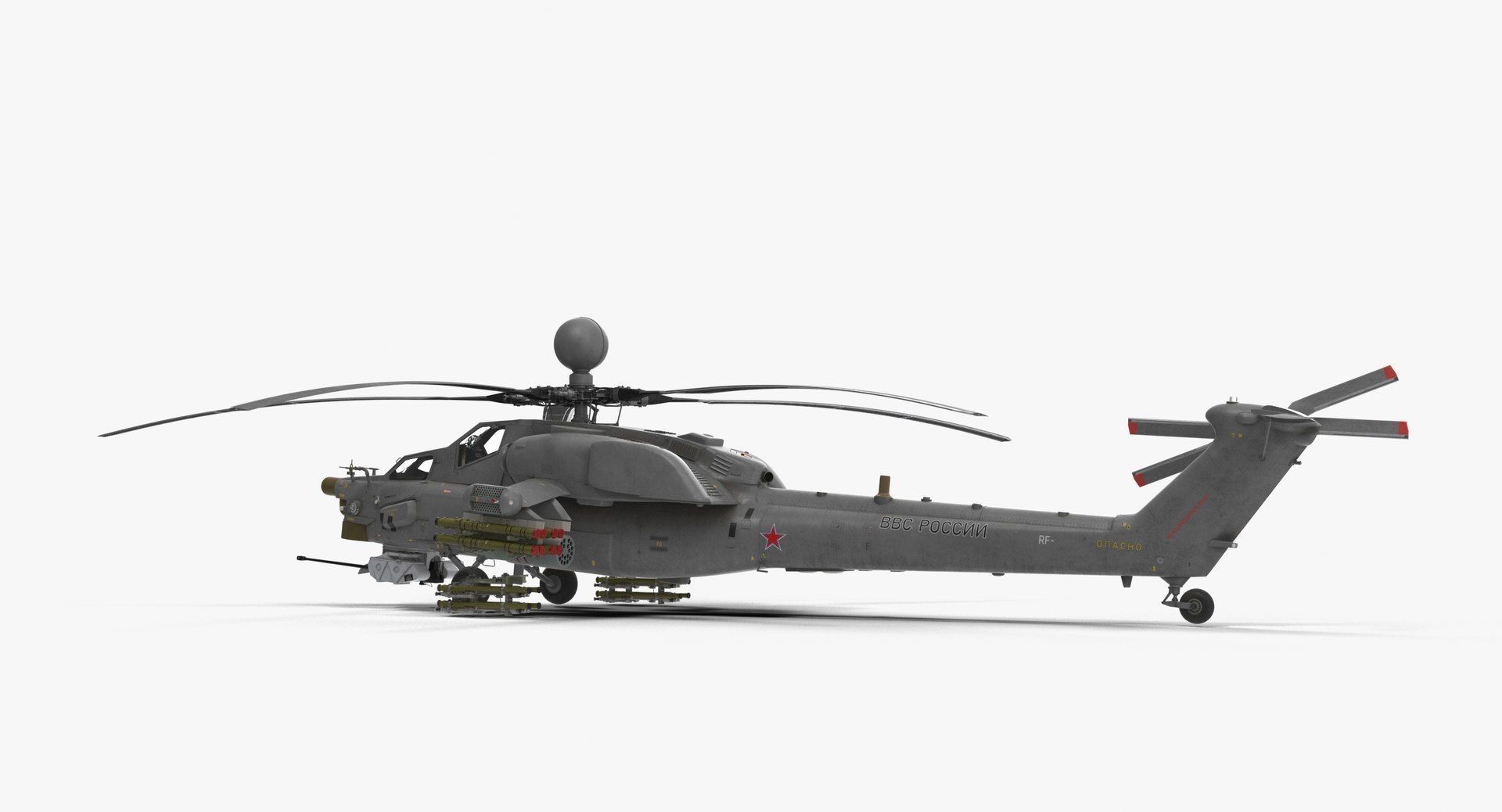 3D model Mi-28N Gray VR / AR / low-poly | CGTrader