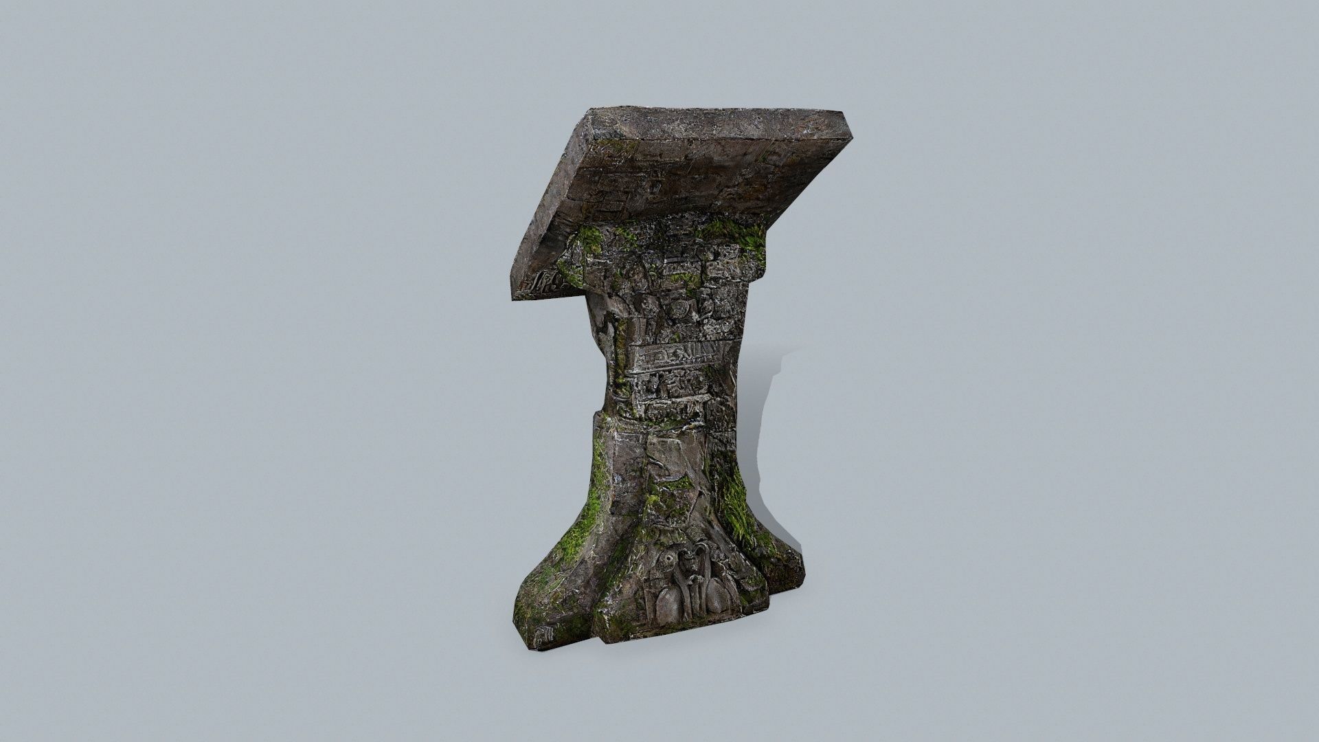 lectern Low-poly 3D model_5