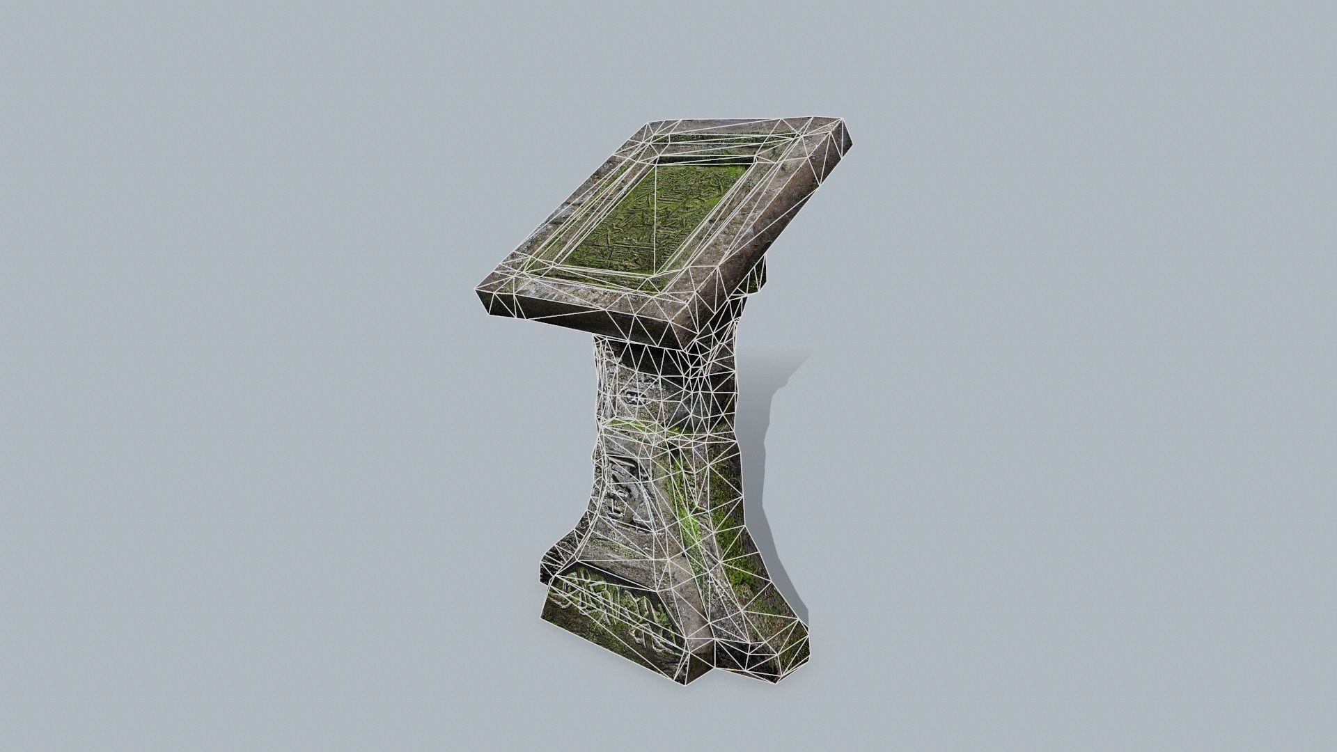 lectern Low-poly 3D model_11