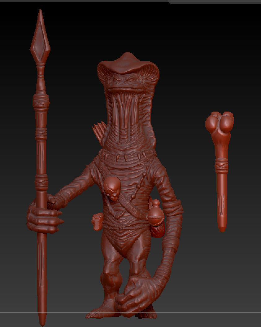 star wars amanaman and Amani Warrior 3D print model_9