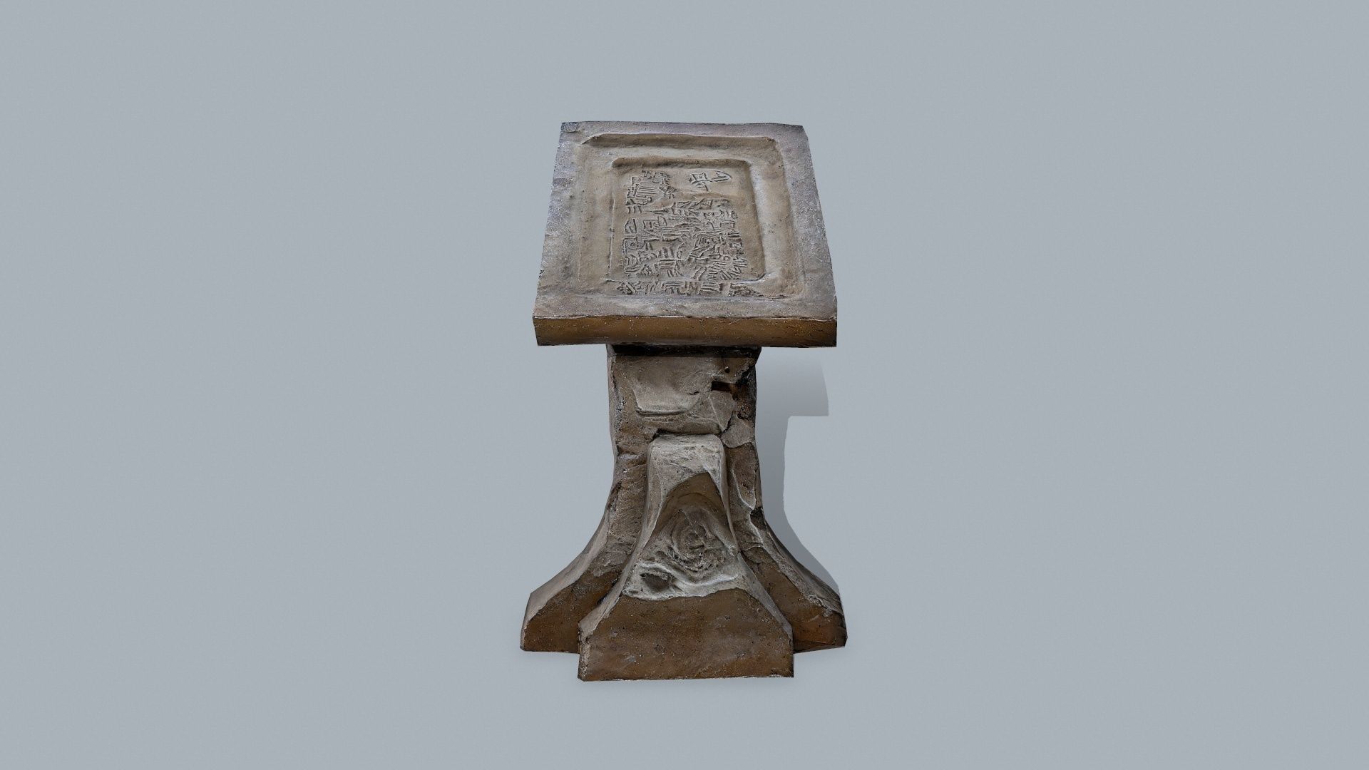 lectern Low-poly 3D model_2