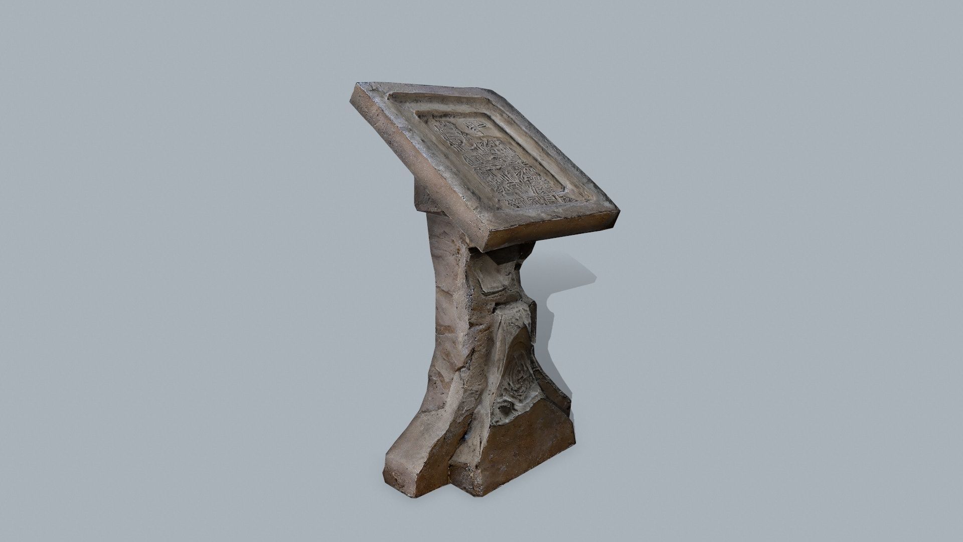lectern Low-poly 3D model_3