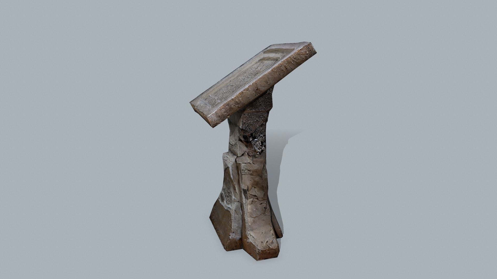 lectern Low-poly 3D model_8