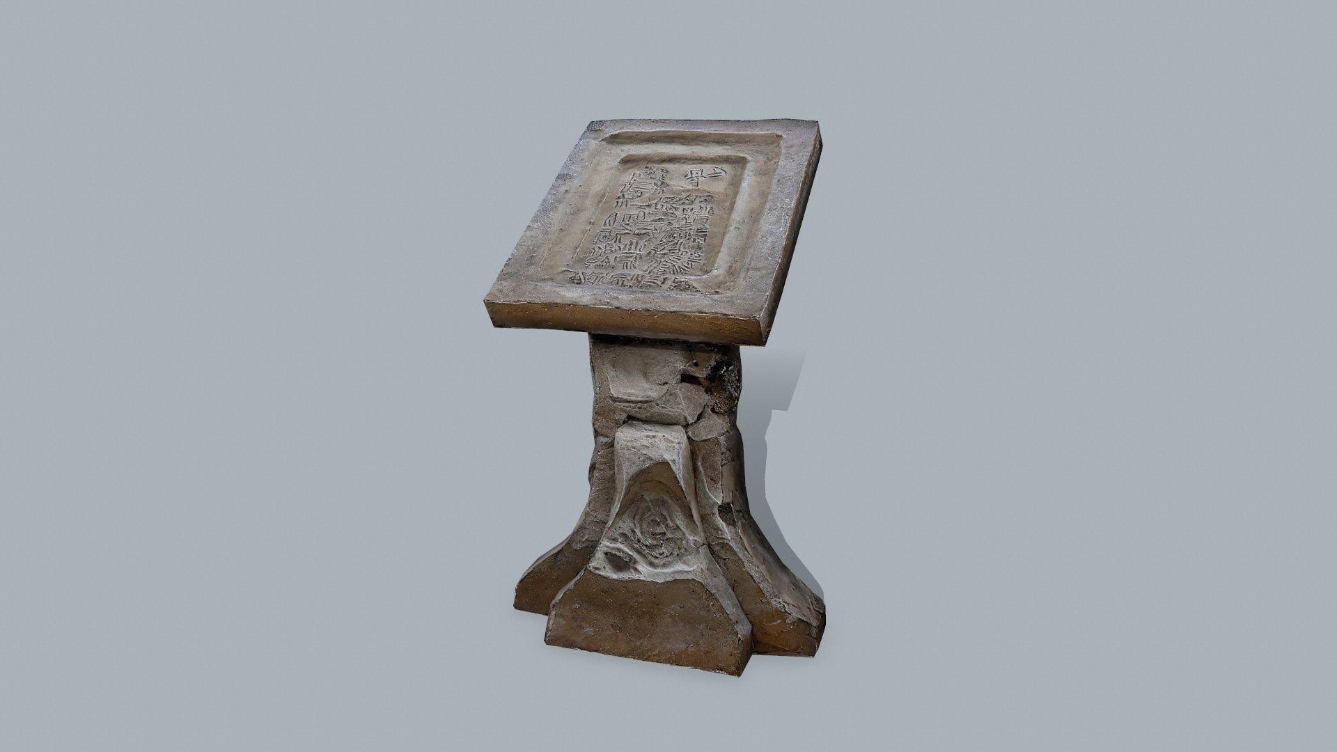 lectern Low-poly 3D model_1