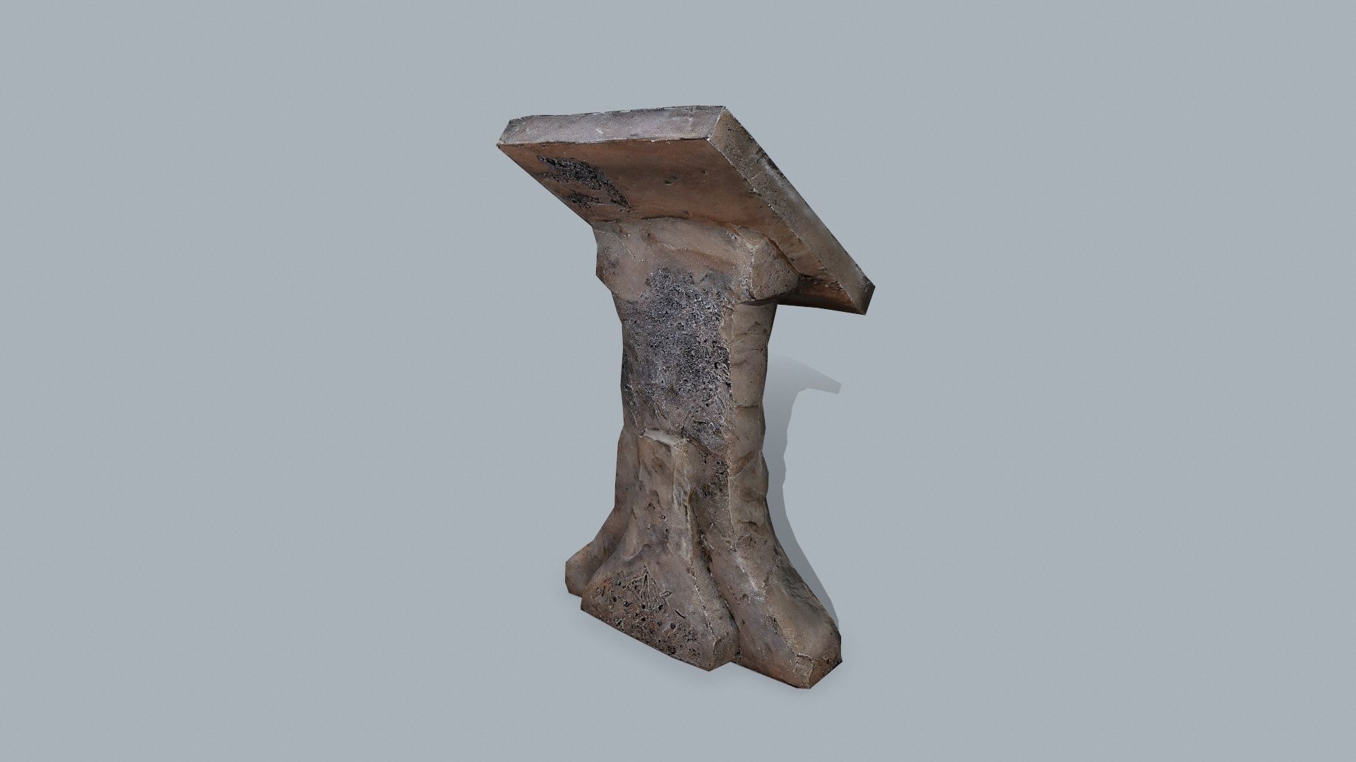 lectern Low-poly 3D model_5