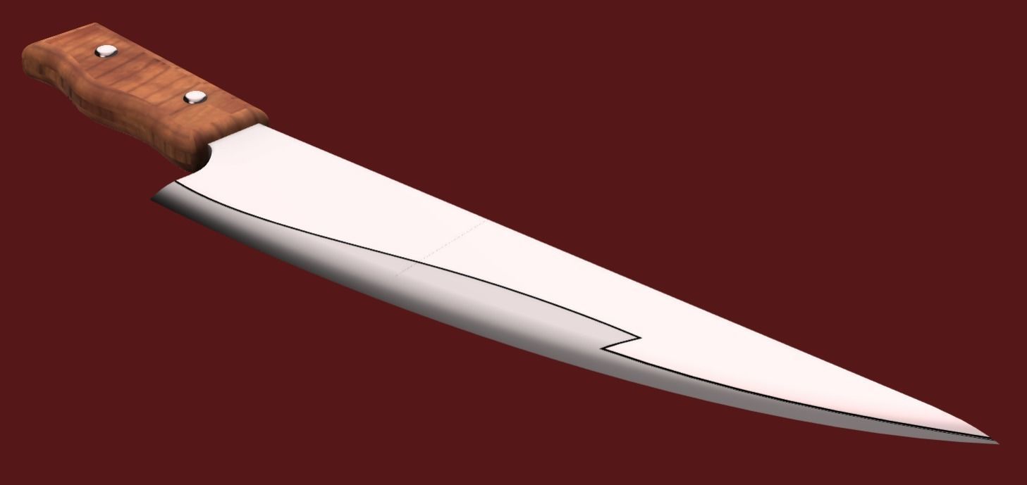 Hazbin Hotel - Niffty knife 3D print model_2