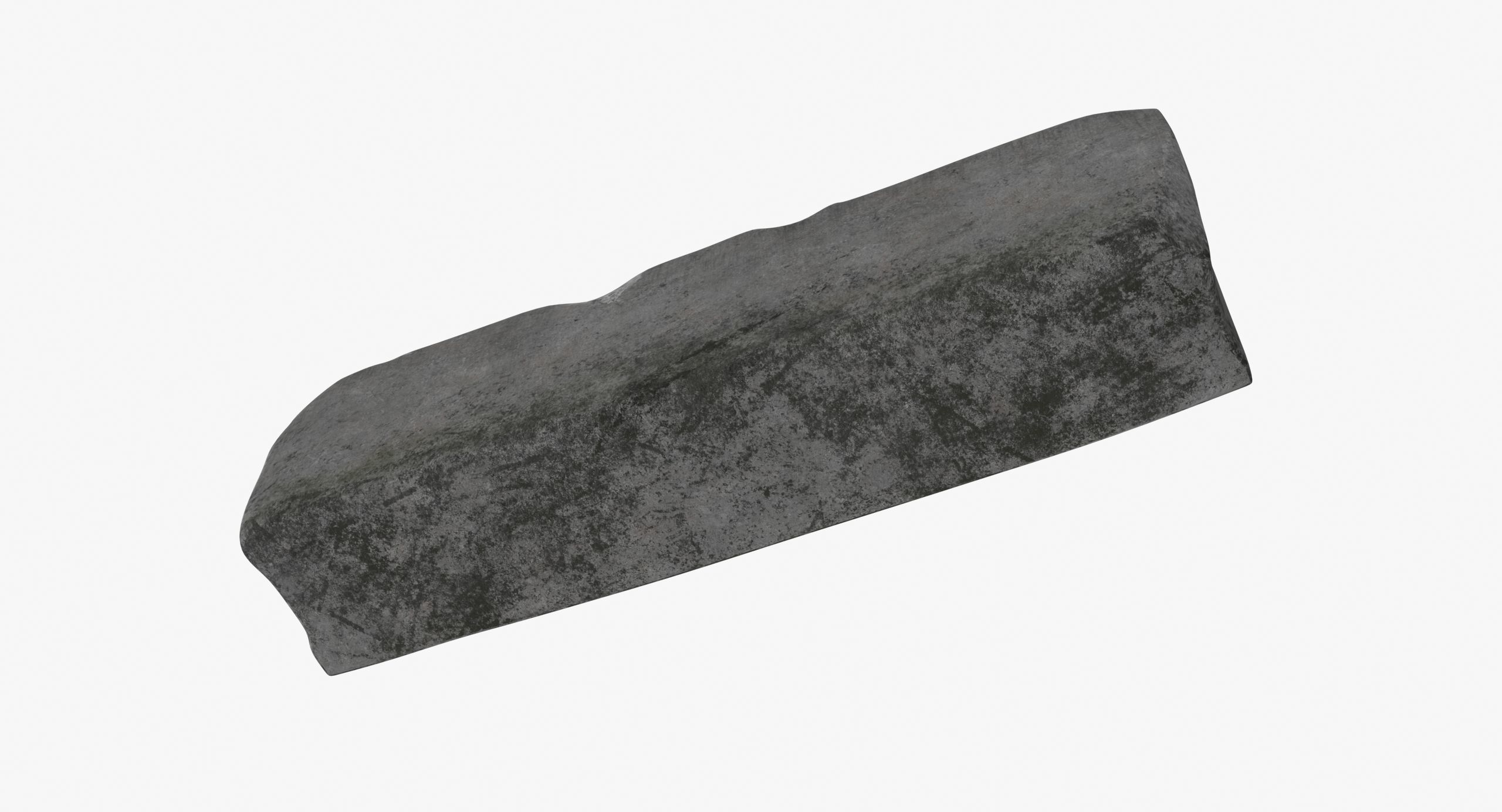 Concrete Barrier Low-poly 3D model_23