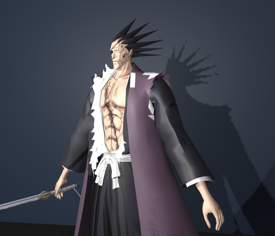 kenpachi zaraki 3D model_2