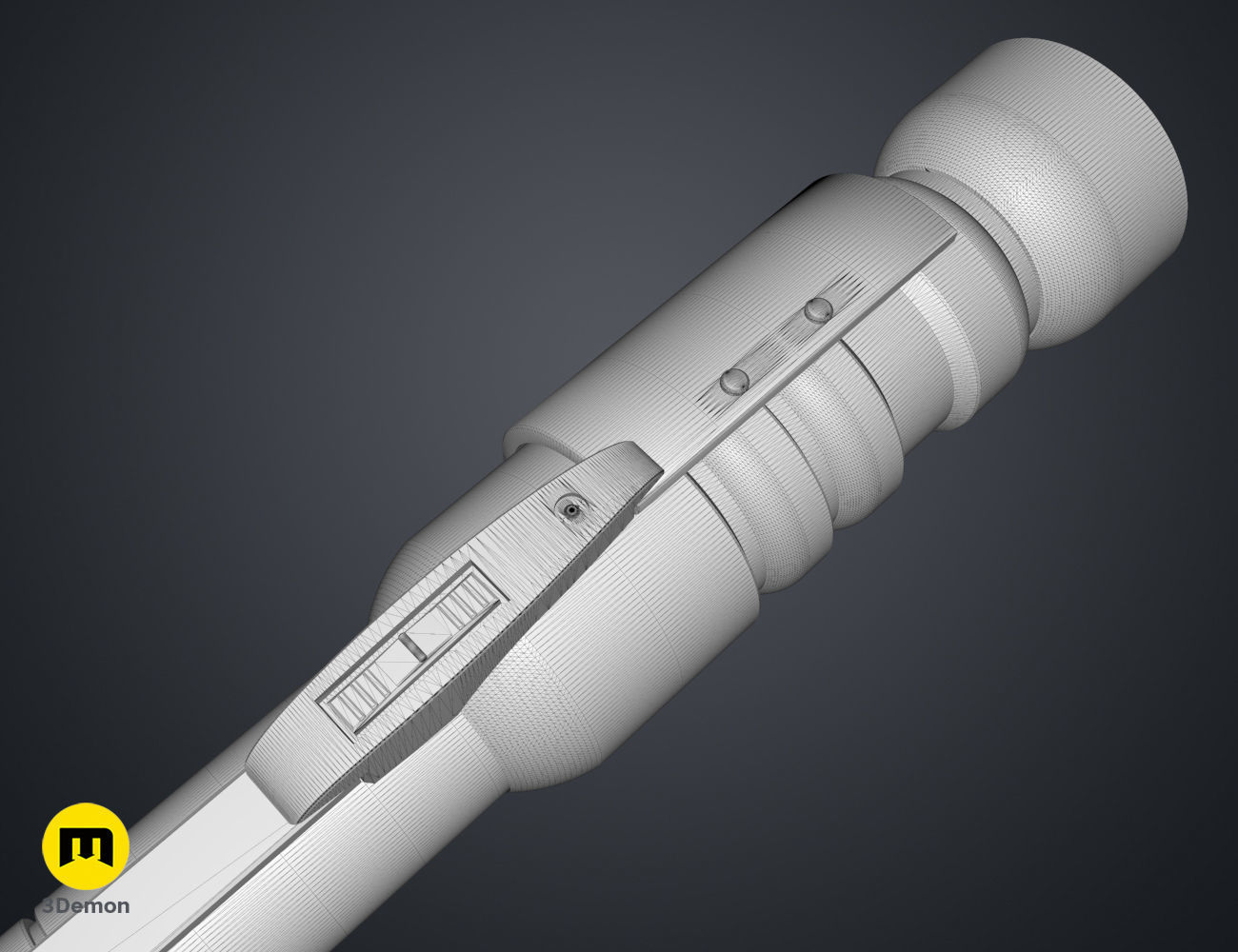 Qu Rahn lightsaber 3D model 3D printable | CGTrader
