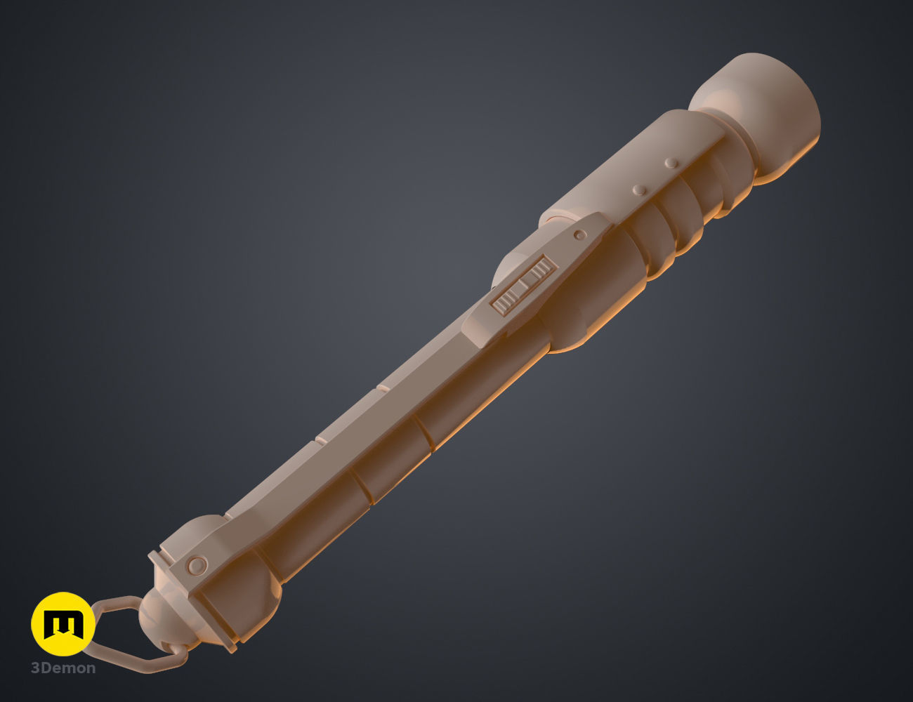 Qu Rahn lightsaber 3D model 3D printable | CGTrader