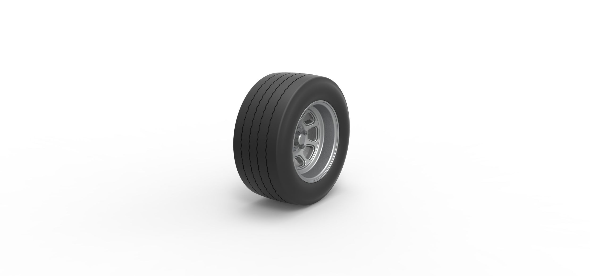 Wheel from Asphalt Modified stock car Version 3 Scale 1 to 25 3D print model_1