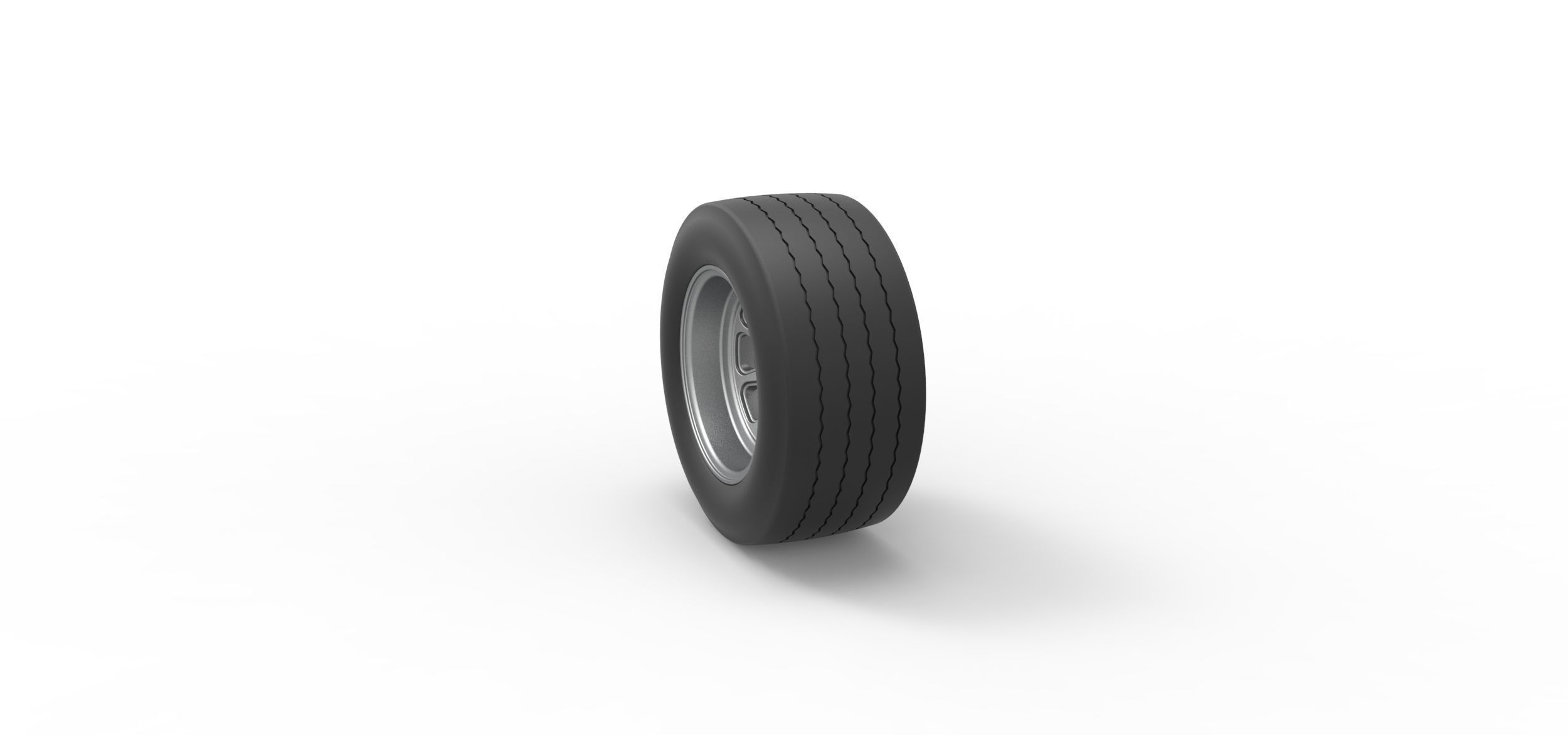 Wheel from Asphalt Modified stock car Version 3 Scale 1 to 25 3D print model_7