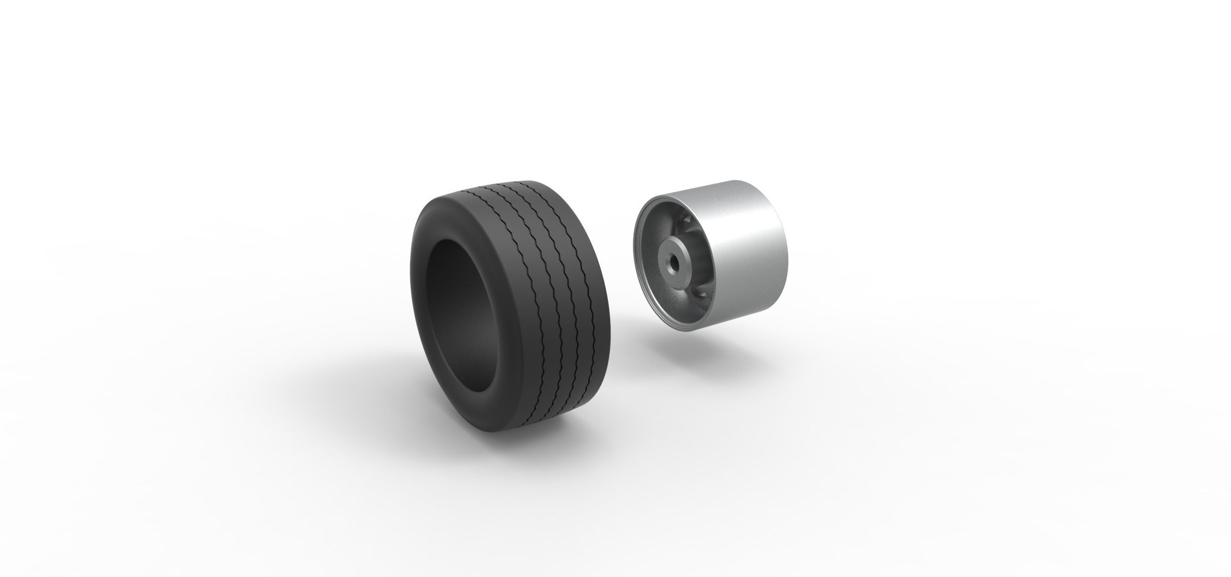 Wheel from Asphalt Modified stock car Version 3 Scale 1 to 25 3D print model_10