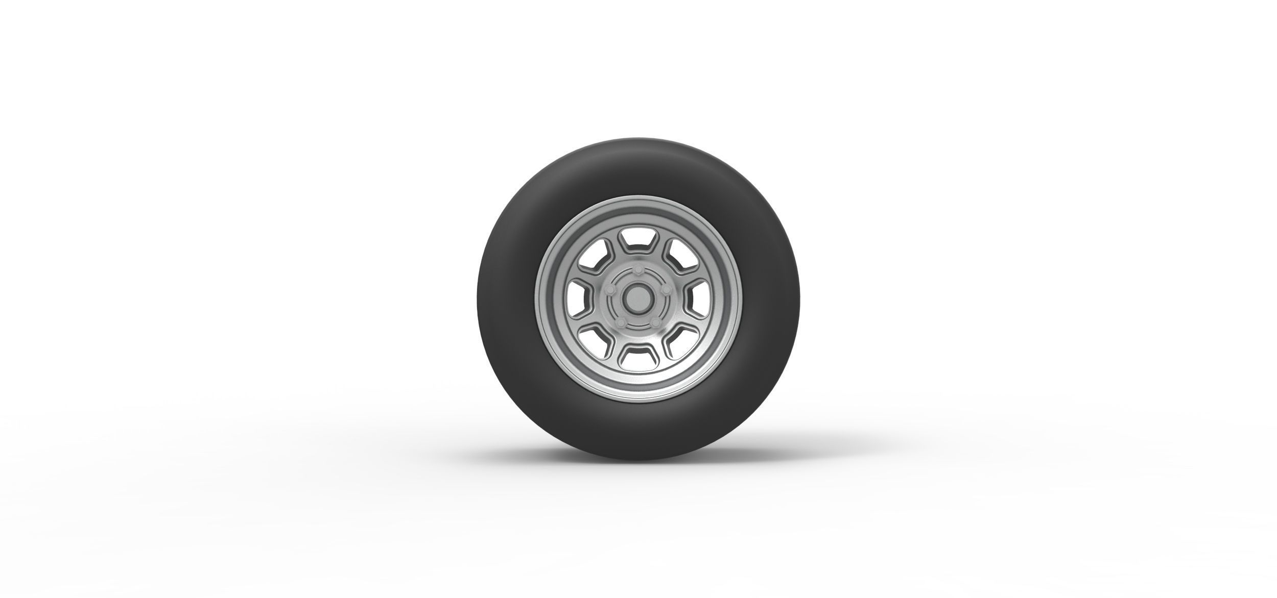 Wheel from Asphalt Modified stock car Version 3 Scale 1 to 25 3D print model_4