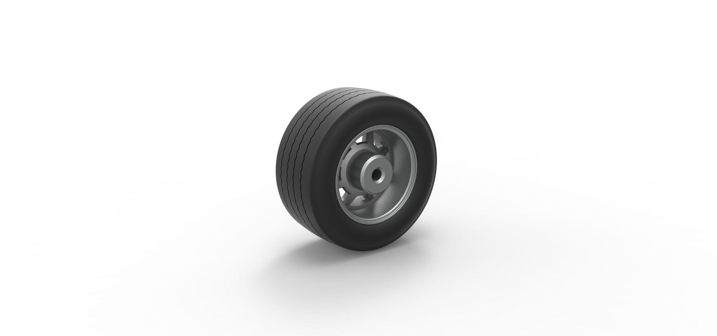 Wheel from Asphalt Modified stock car Version 3 Scale 1 to 25 3D print model_8