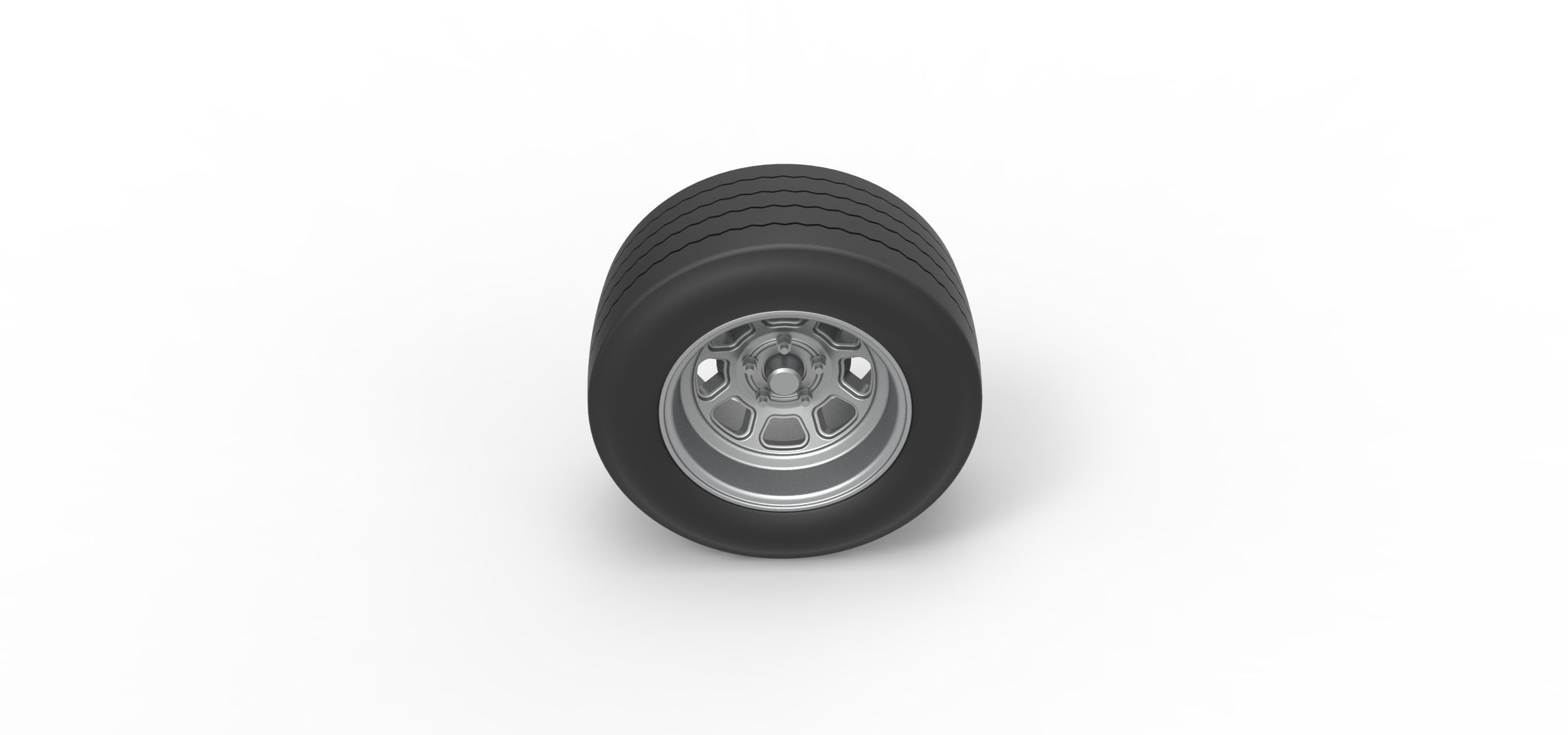 Wheel from Asphalt Modified stock car Version 3 Scale 1 to 25 3D print model_5