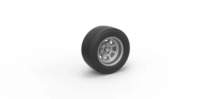 Wheel from Asphalt Modified stock car Version 3 Scale 1 to 25
