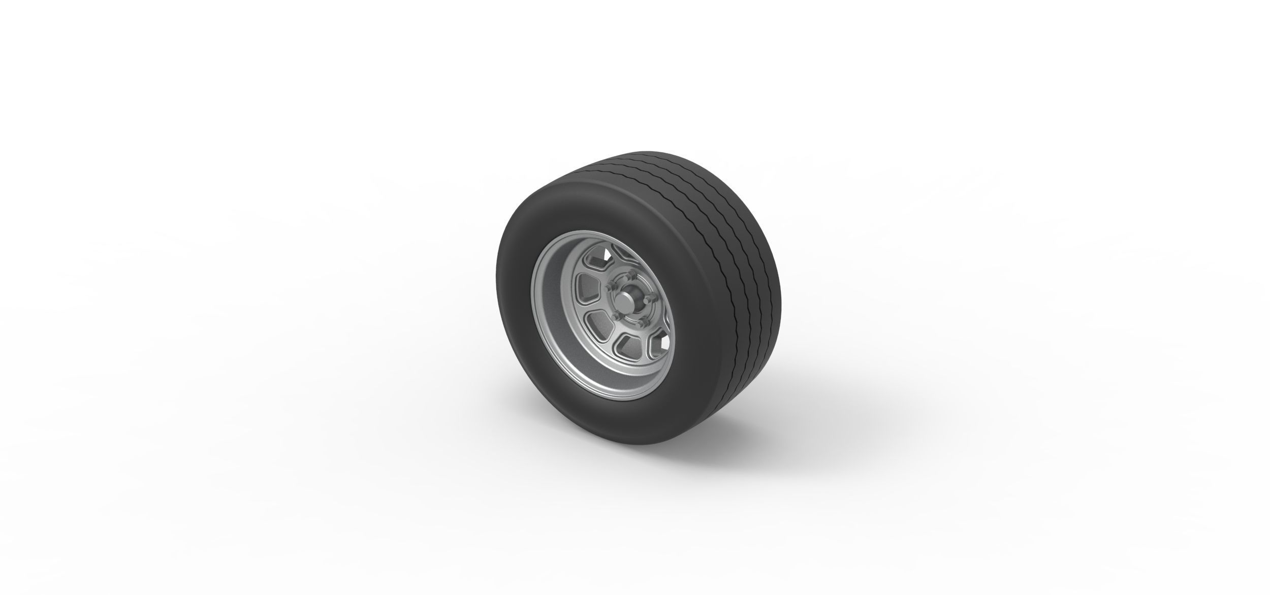 Wheel from Asphalt Modified stock car Version 3 Scale 1 to 25 3D print model_6