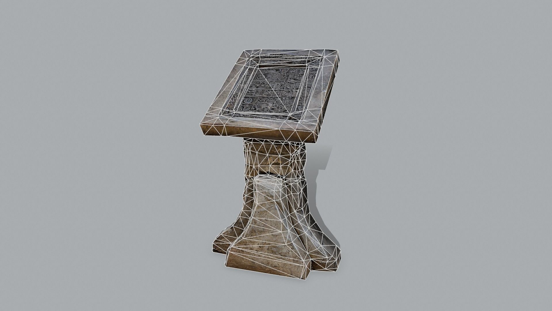 lectern Low-poly 3D model_11