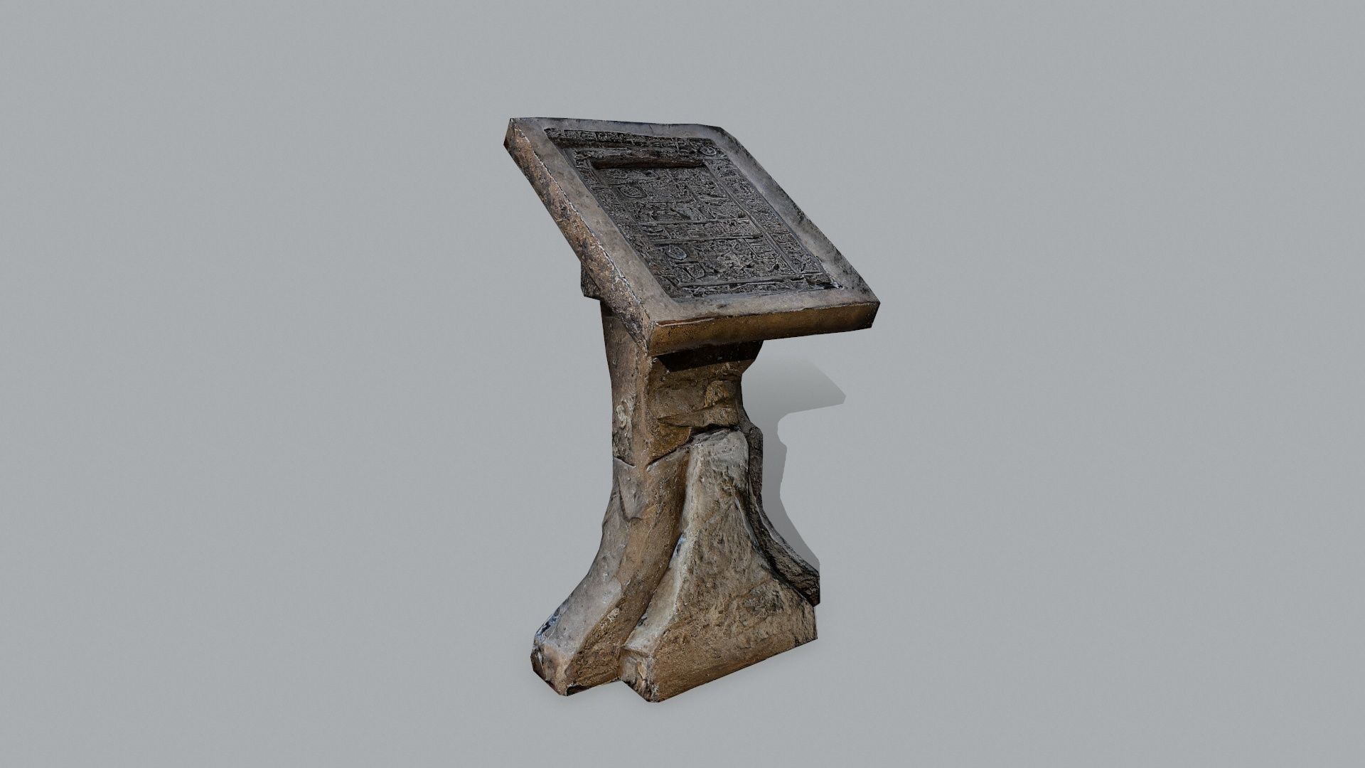 lectern Low-poly 3D model_3